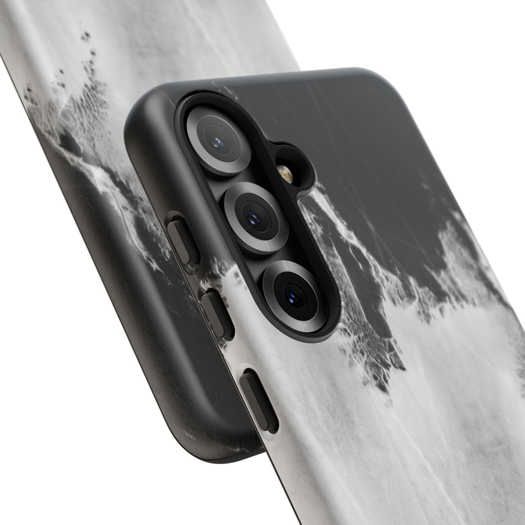 Marble Ink Tough Case — Black & White Abstract Phone Cover