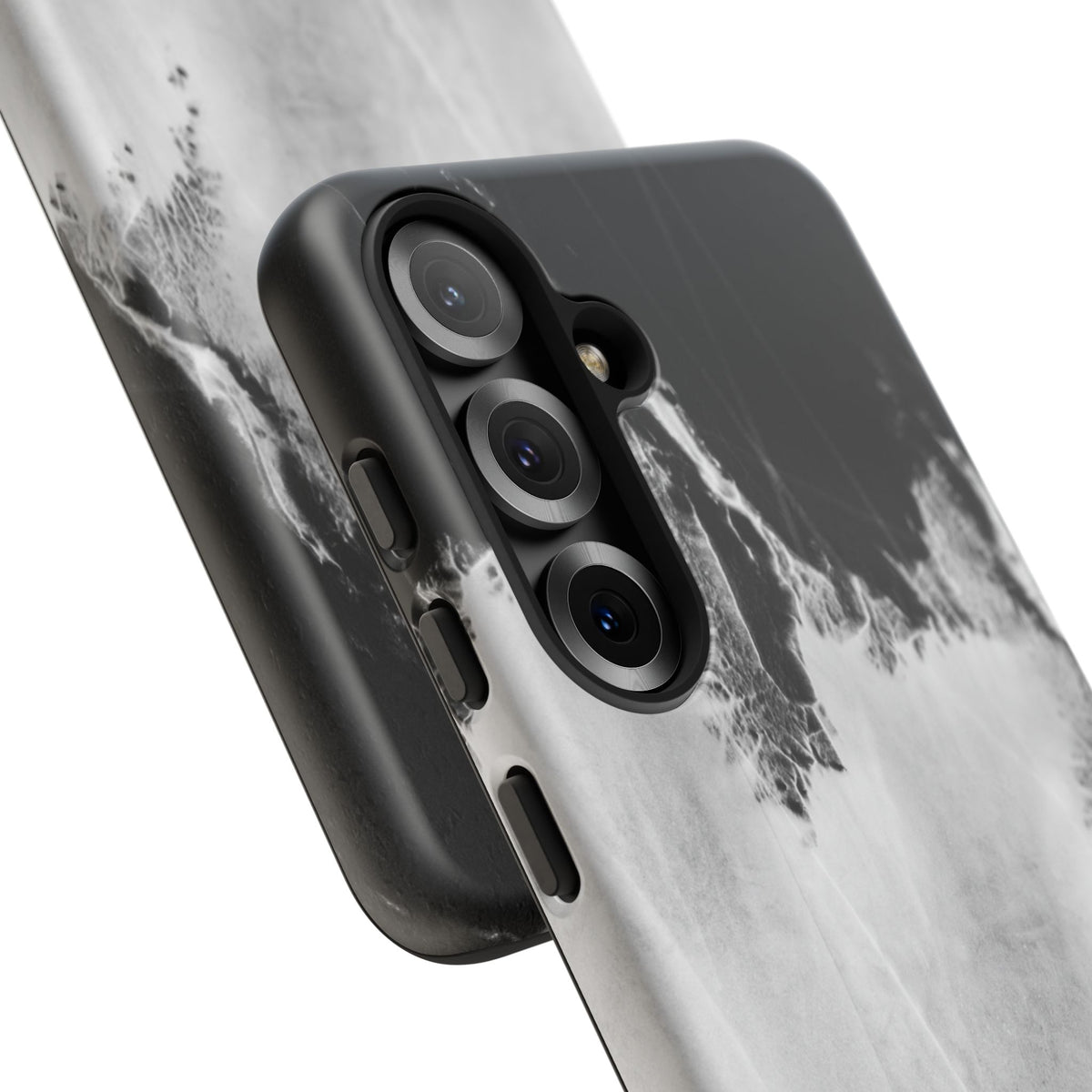 Marble Ink Tough Case — Black & White Abstract Phone Cover