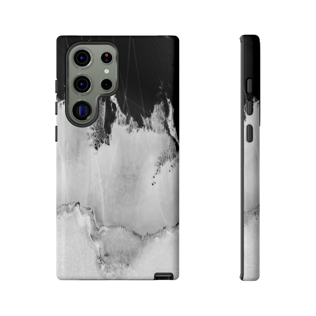 Marble Ink Tough Case — Black & White Abstract Phone Cover