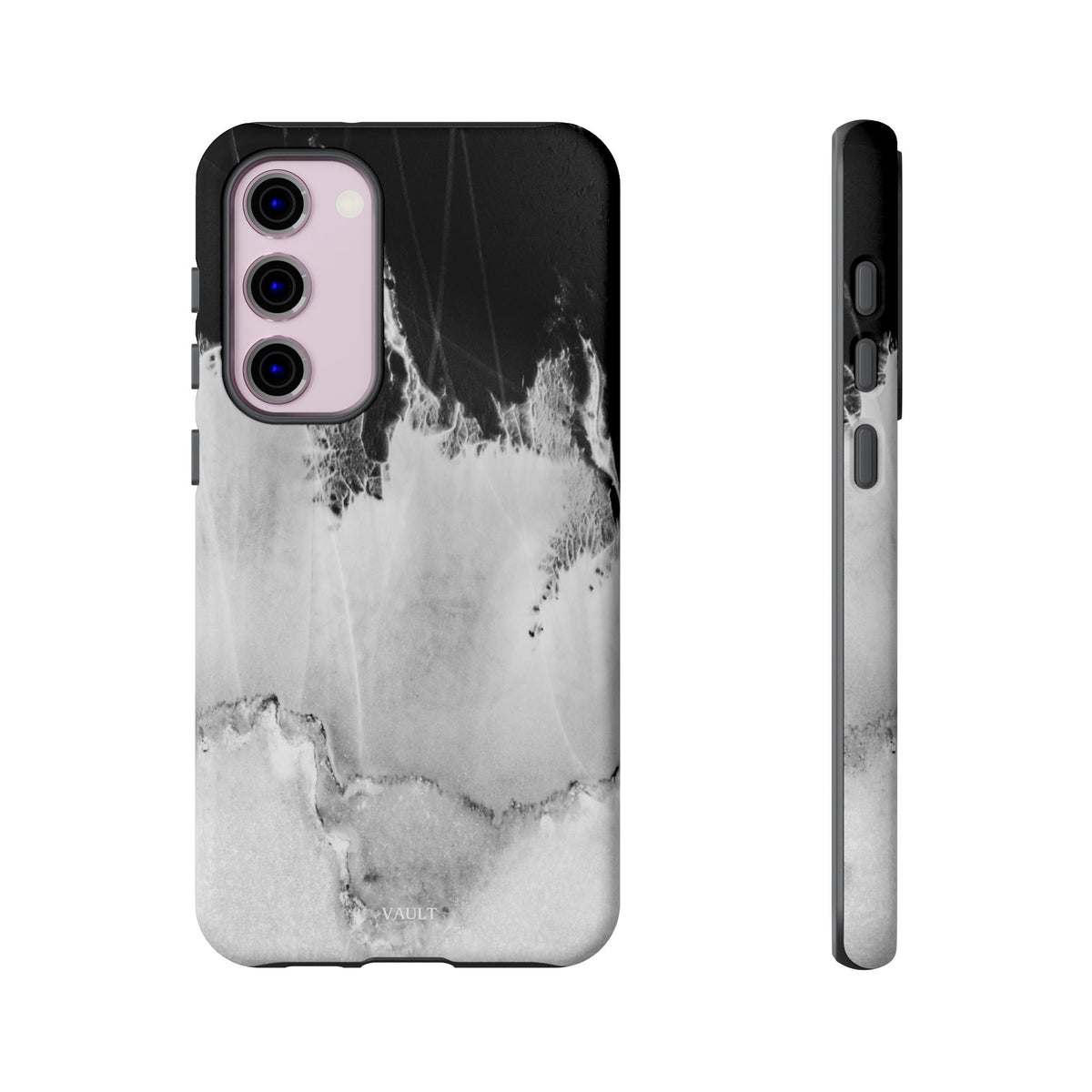 Marble Ink Tough Case — Black & White Abstract Phone Cover