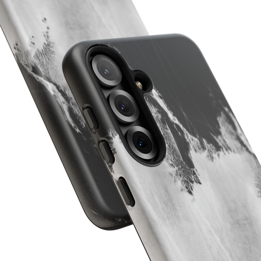 Marble Ink Tough Case — Black & White Abstract Phone Cover
