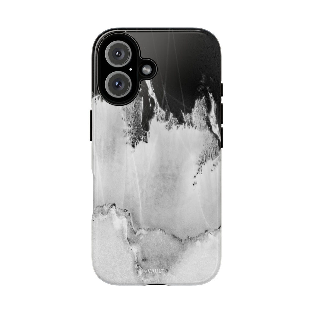 Marble Ink Tough Case — Black & White Abstract Phone Cover