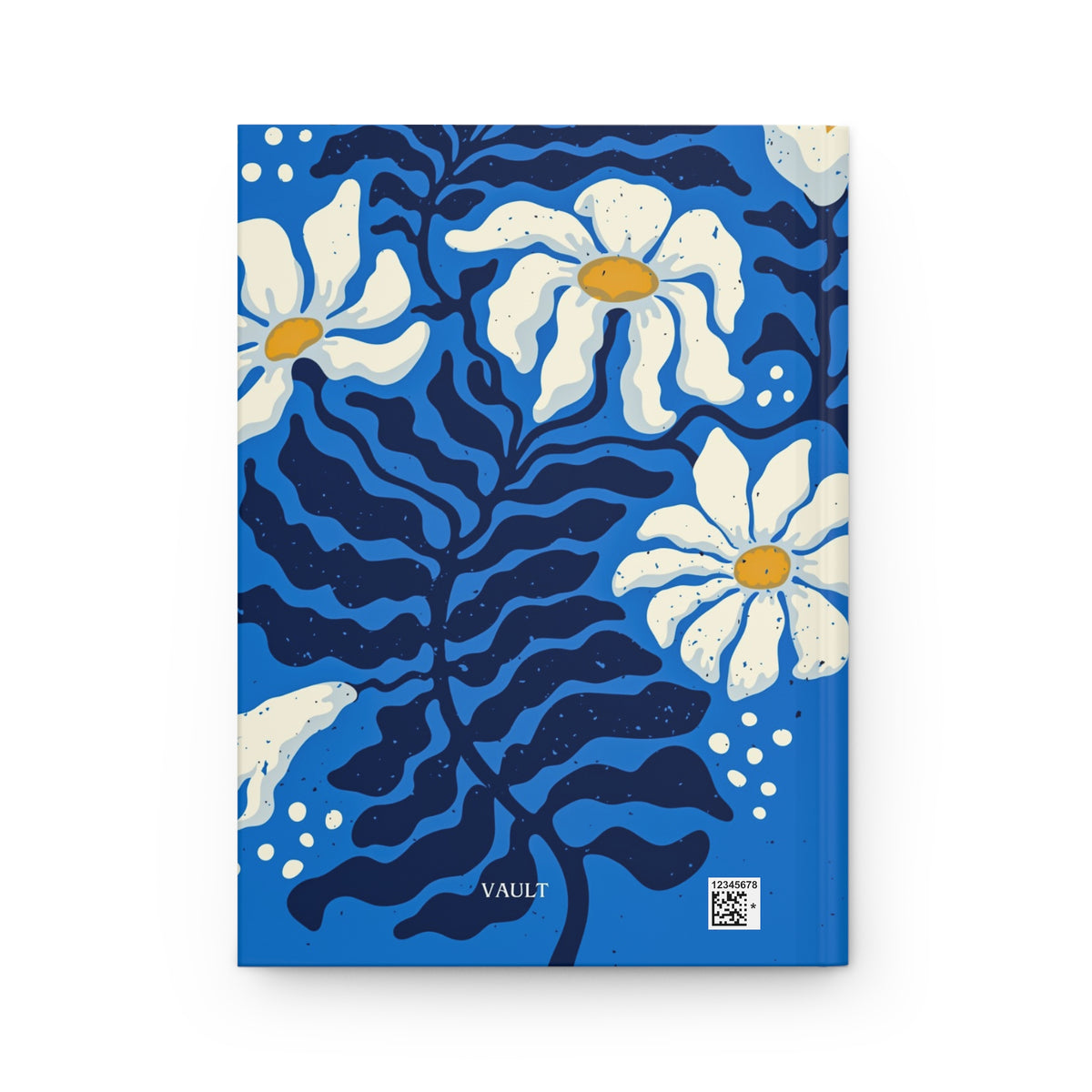 Blue Daisy Hardcover Journal — Floral Notebook for Writing & Daily Notes