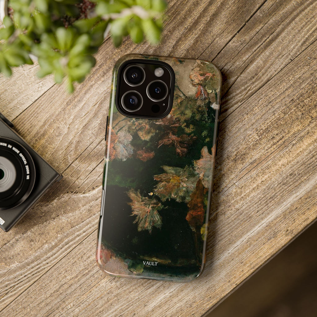 Floral Painterly Tough Phone Case — Vintage Autumn Leaves Phone Cover