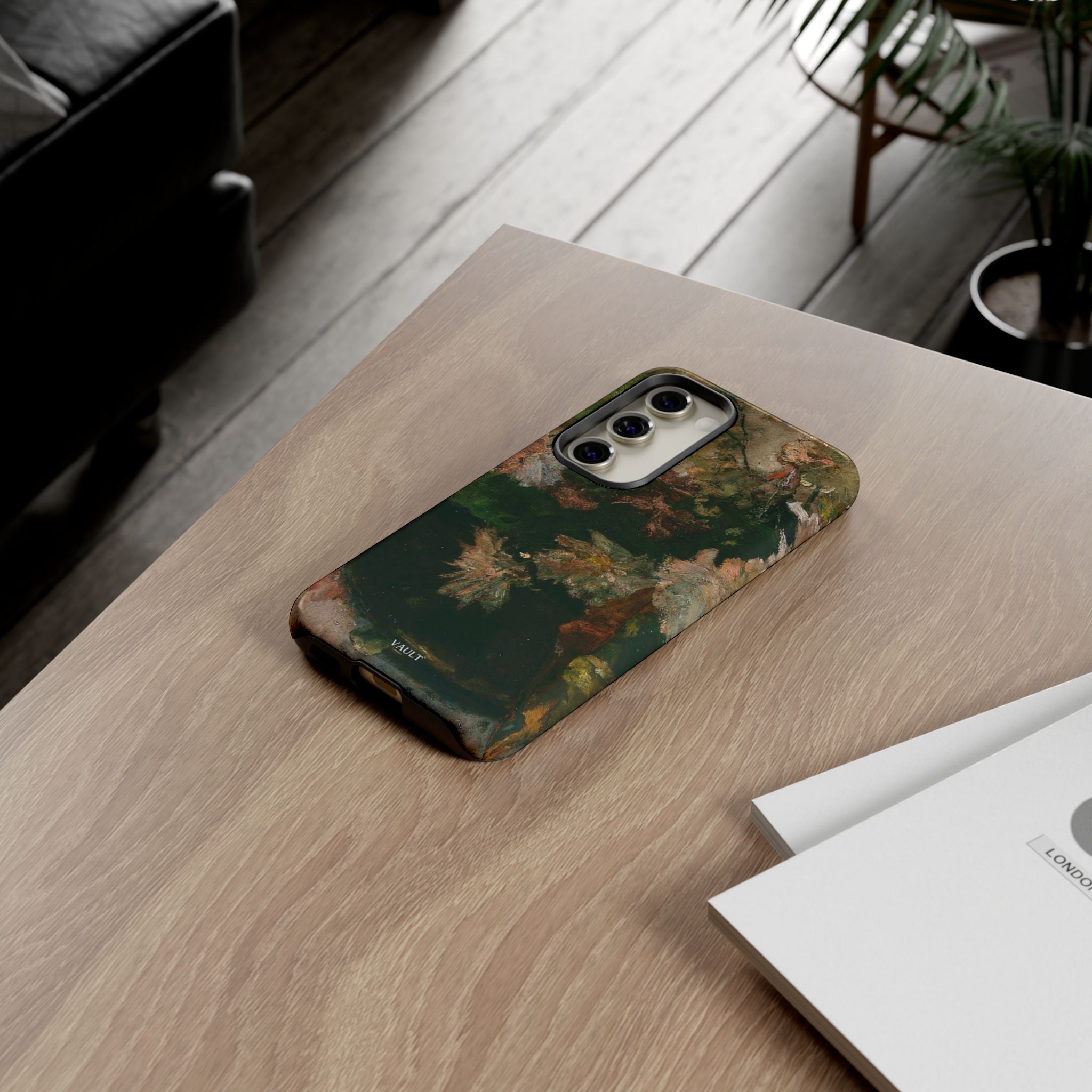 Floral Painterly Tough Phone Case — Vintage Autumn Leaves Phone Cover