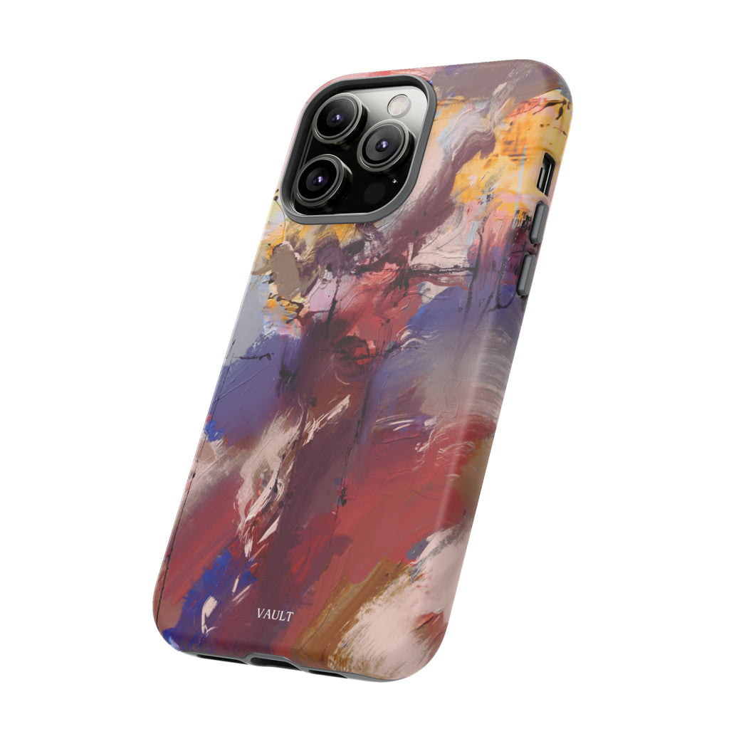 Abstract Brushstroke Tough Phone Case — Colorful Protective iPhone Cover