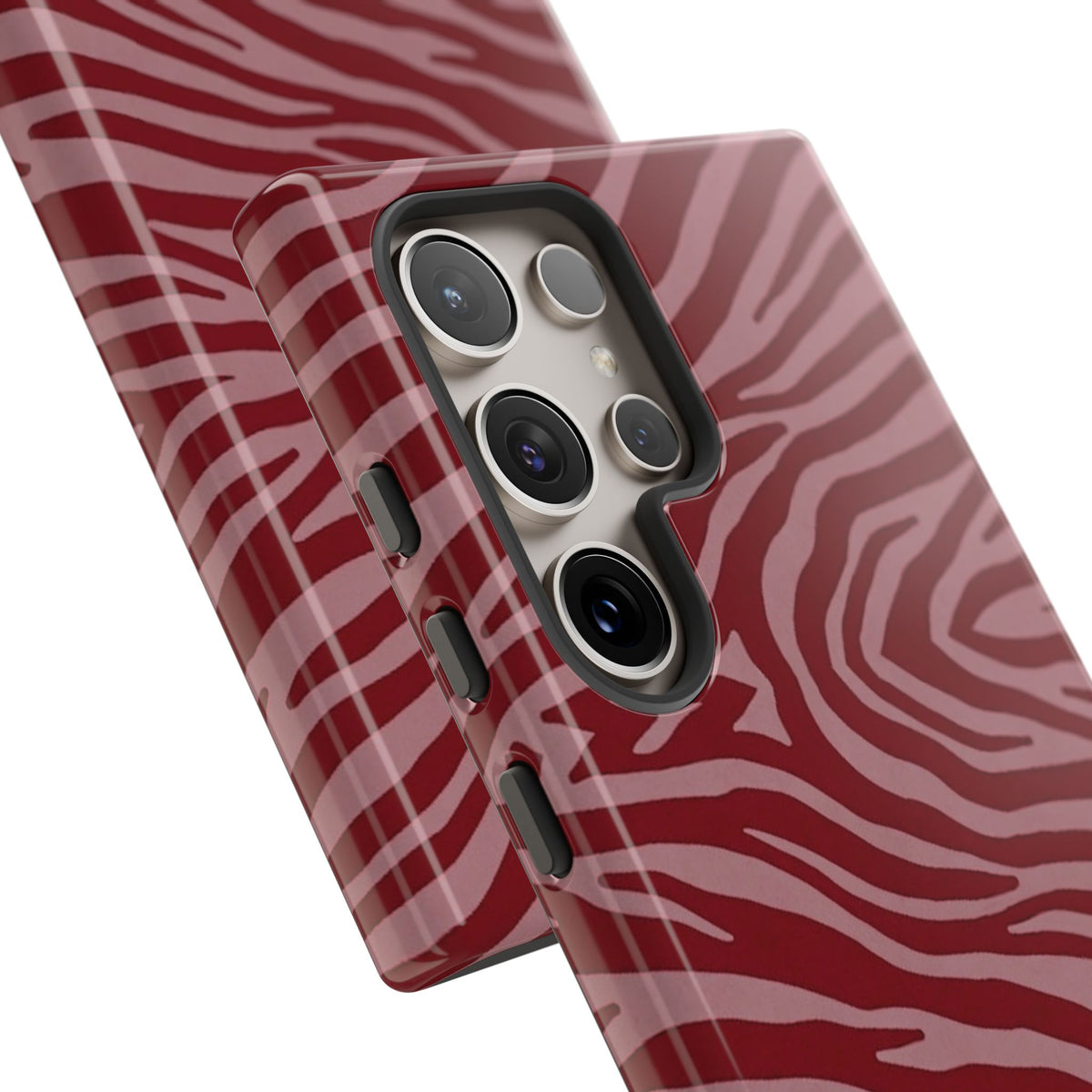 Red Zebra Print Tough Phone Case