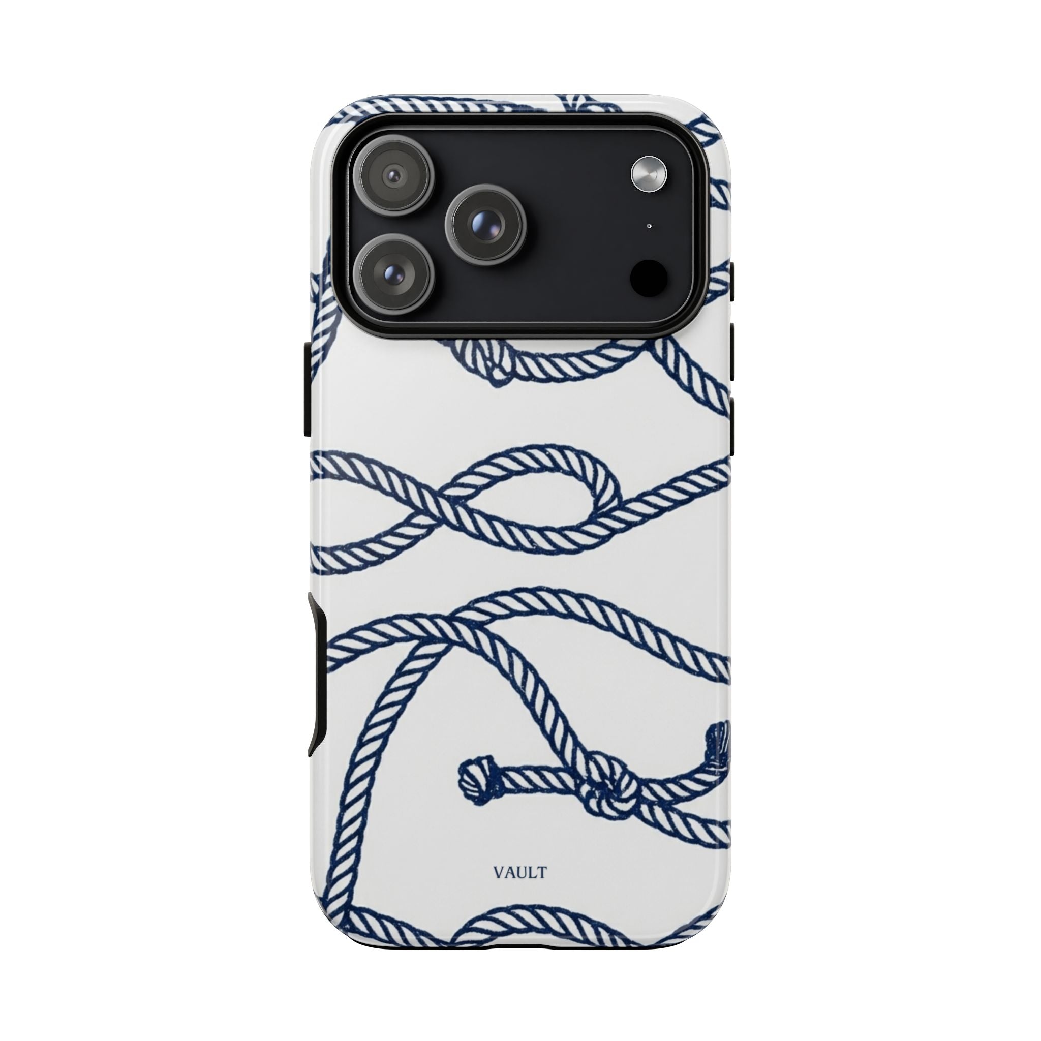 Nautical Rope Tough Case — Protective Phone Cover with Navy Knot Design