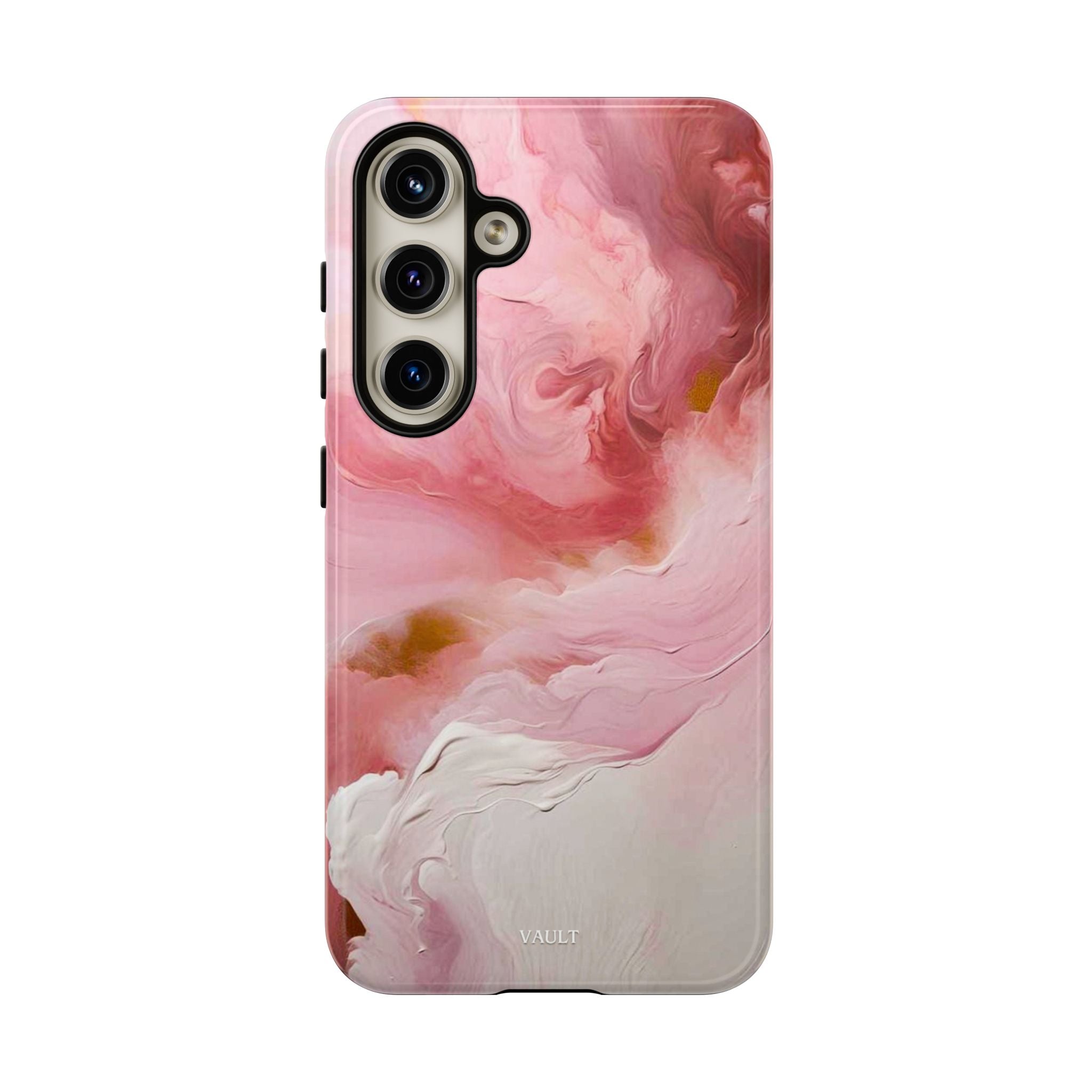 Pink Marble Tough Phone Case — Protective Artistic Phone Cover
