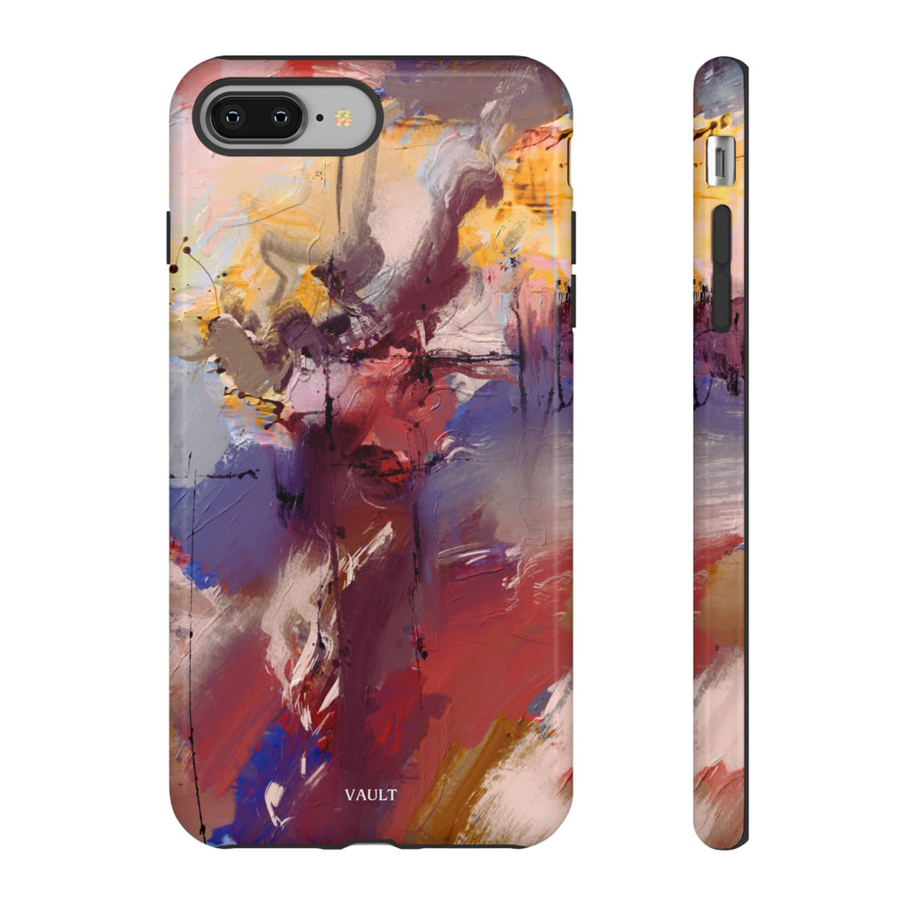 Abstract Brushstroke Tough Phone Case — Colorful Protective iPhone Cover