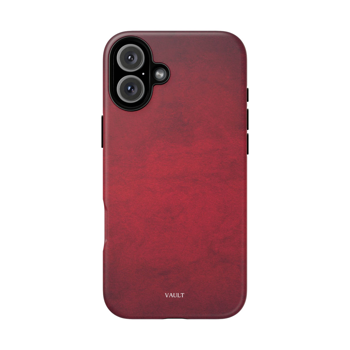 Red Leather Texture Phone Case Impact-Resistant Case
