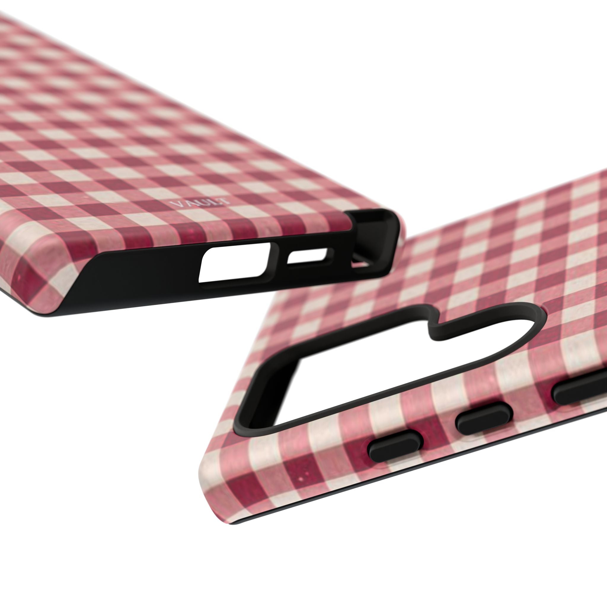 Gingham Phone Case — Red Plaid Tough Case