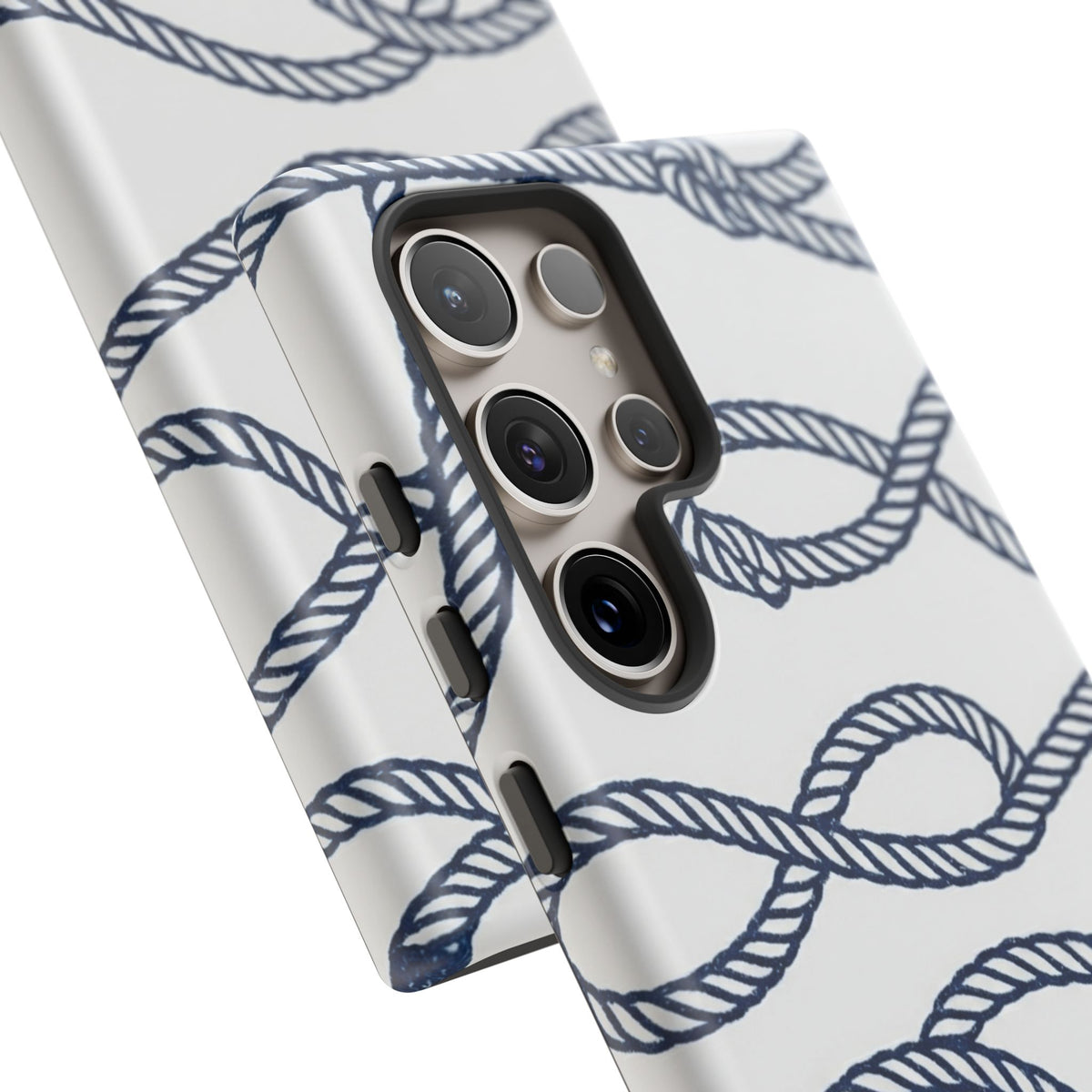 Nautical Rope Tough Case — Protective Phone Cover with Navy Knot Design