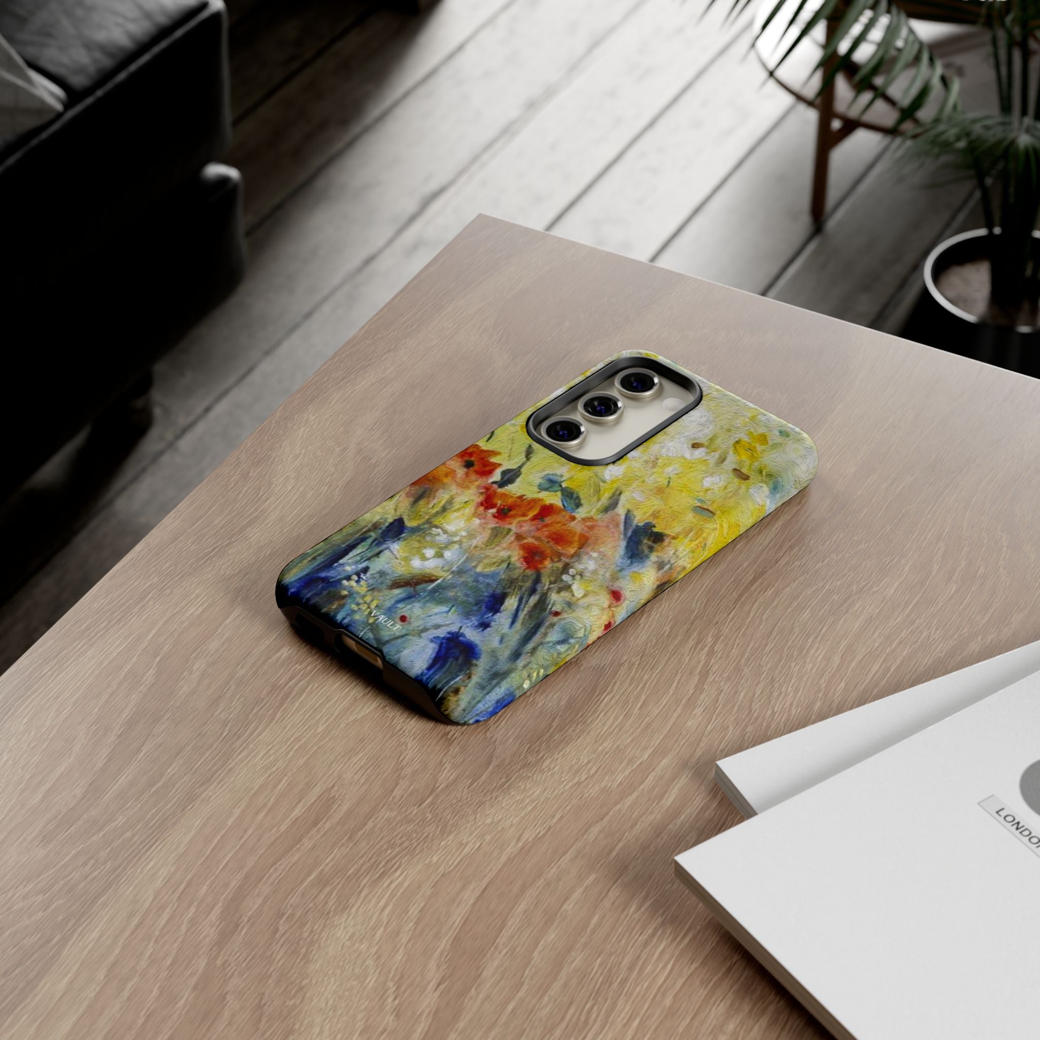 Floral Watercolor Phone Case — Yellow Garden Tough Cases