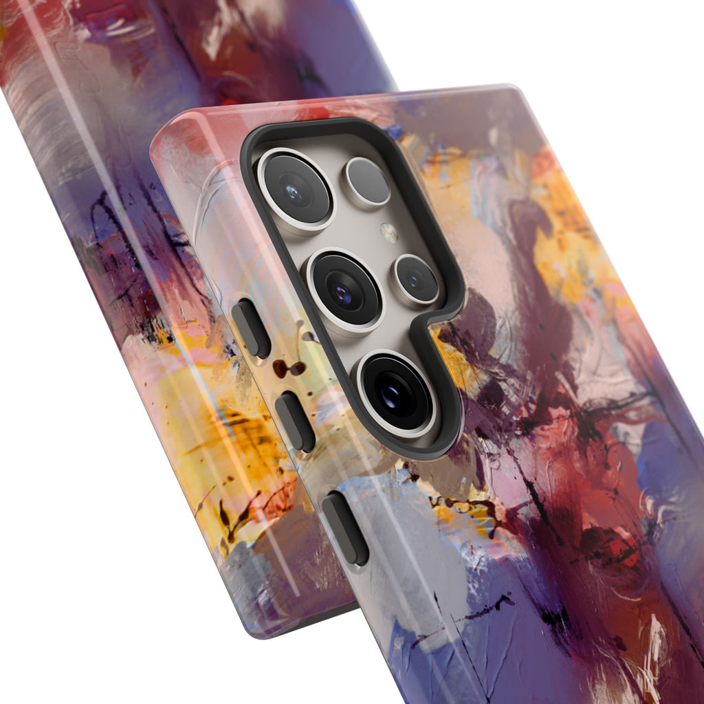 Abstract Brushstroke Tough Phone Case — Colorful Protective iPhone Cover