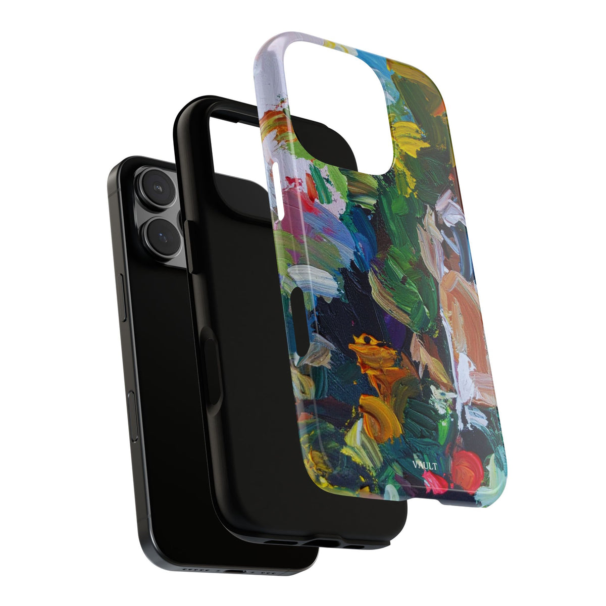 Abstract Paint Brushstroke Phone Case — Colorful Artistic Tough Case