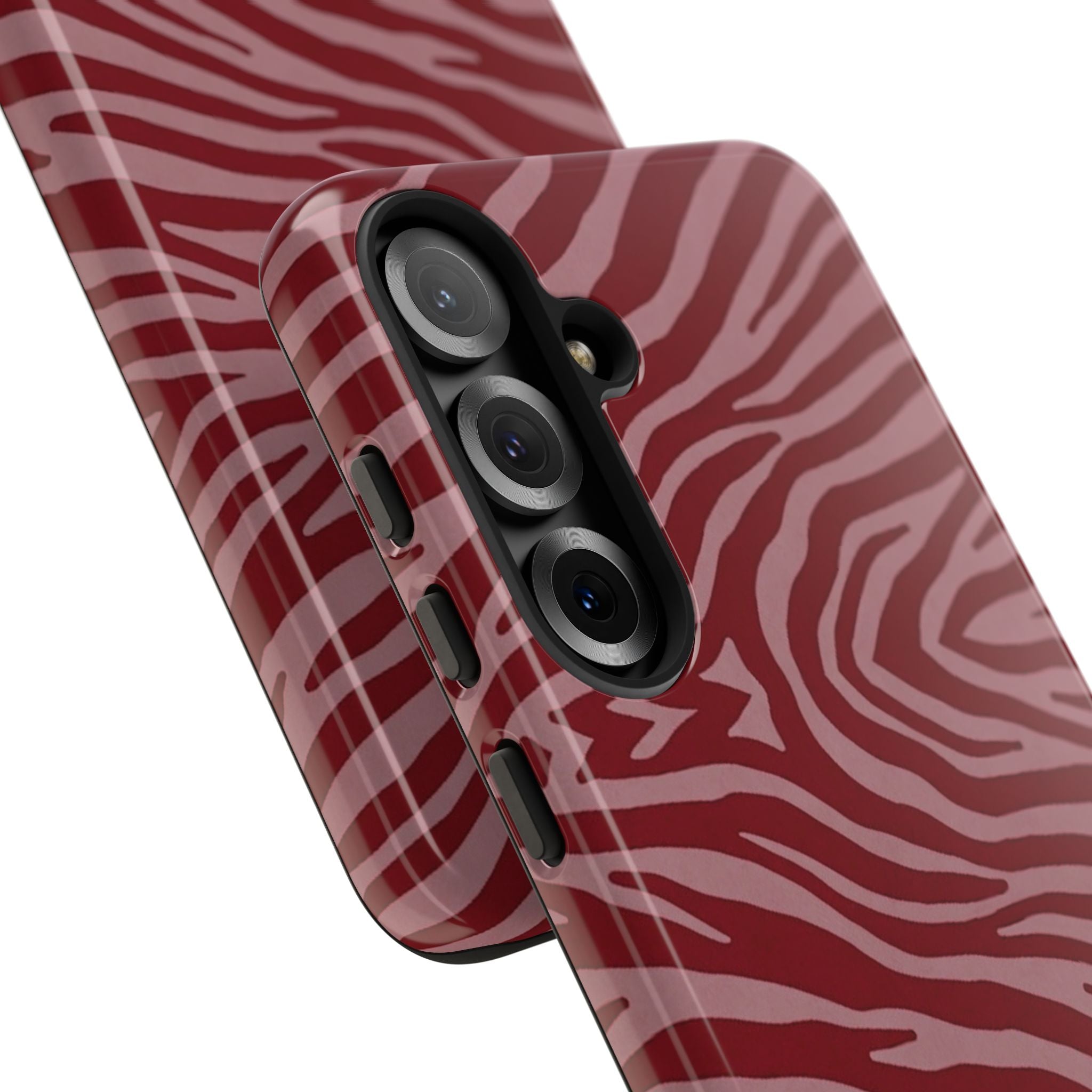 Red Zebra Print Tough Phone Case