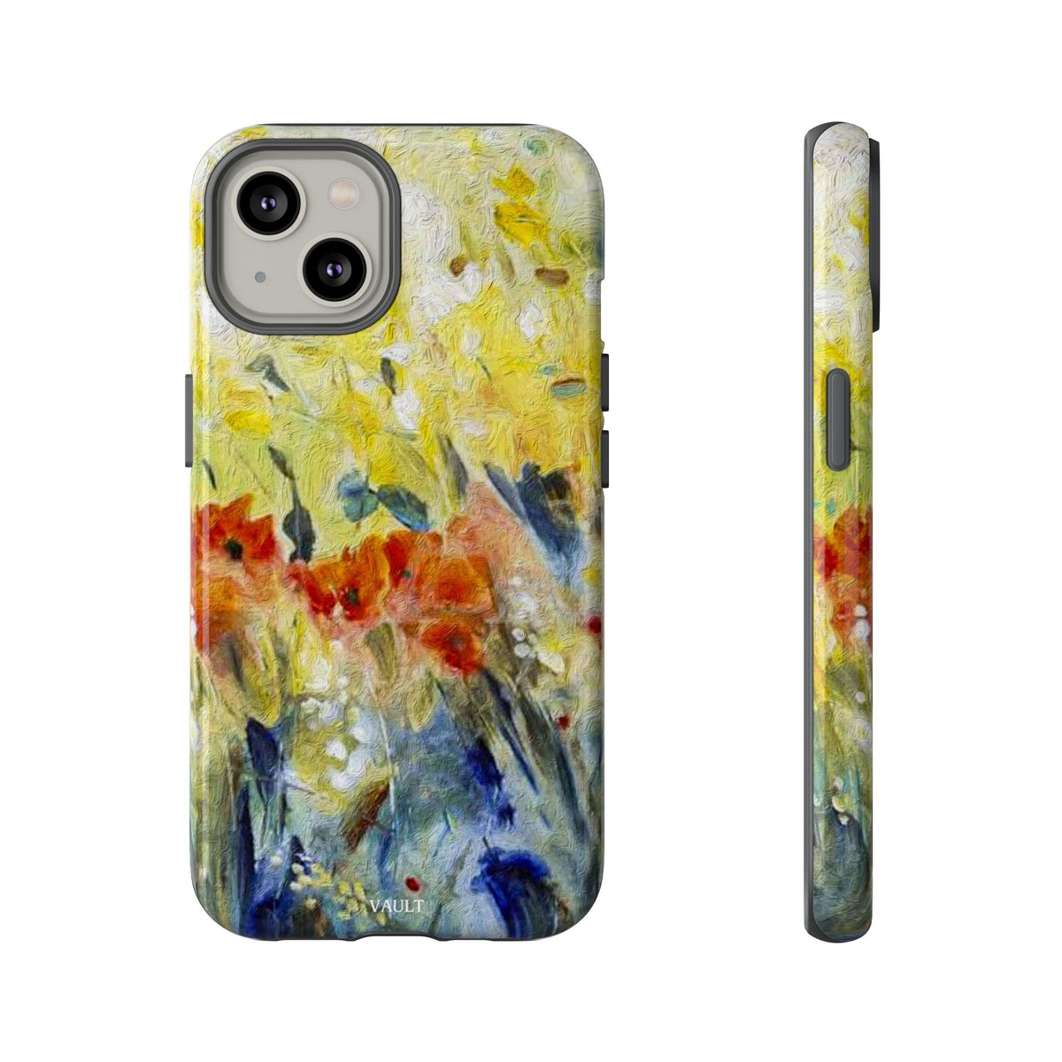 Floral Watercolor Phone Case — Yellow Garden Tough Cases