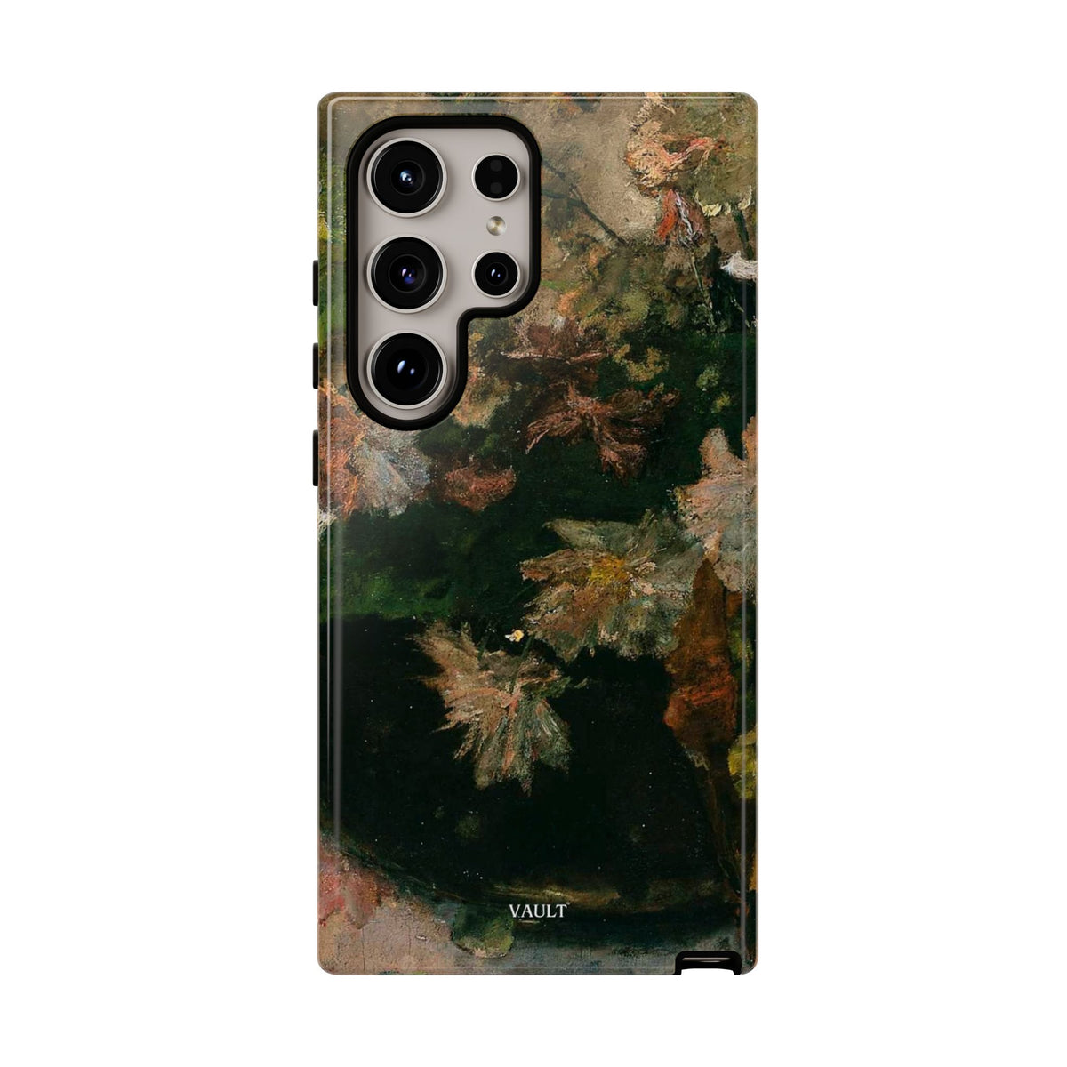 Floral Painterly Tough Phone Case — Vintage Autumn Leaves Phone Cover