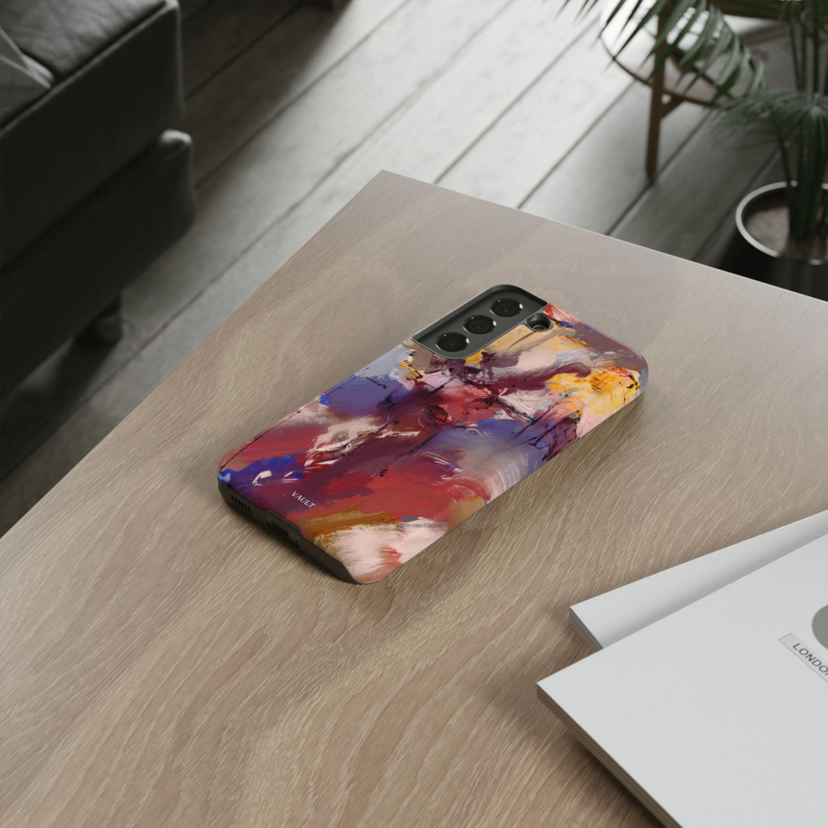 Abstract Brushstroke Tough Phone Case — Colorful Protective iPhone Cover