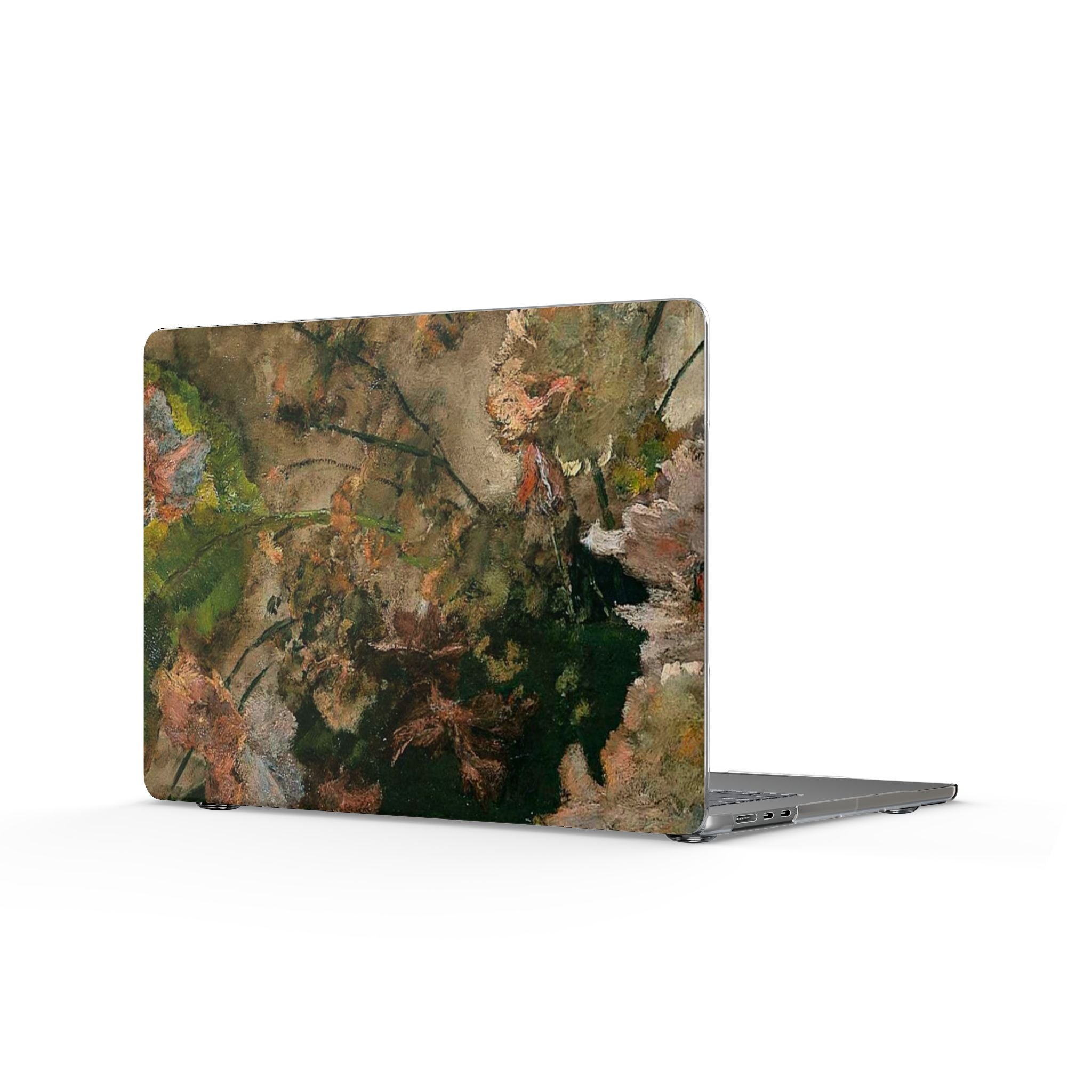 Floral Vintage Painting Clear MacBook Case