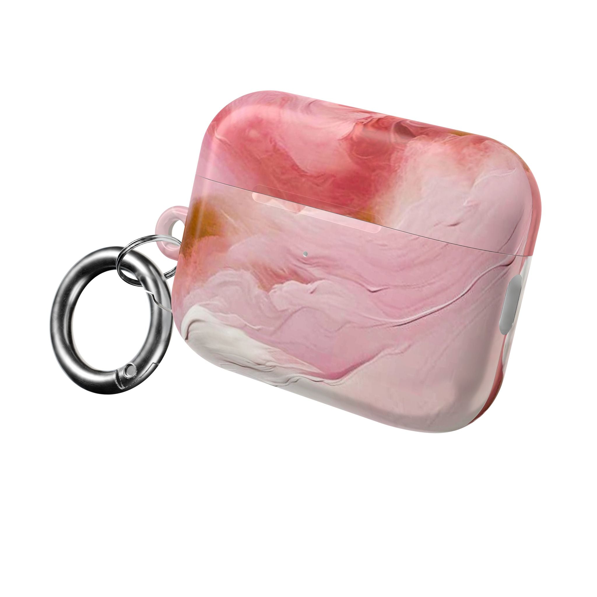 Pink Marble AirPod Case – Swirl Pattern Protective Cover