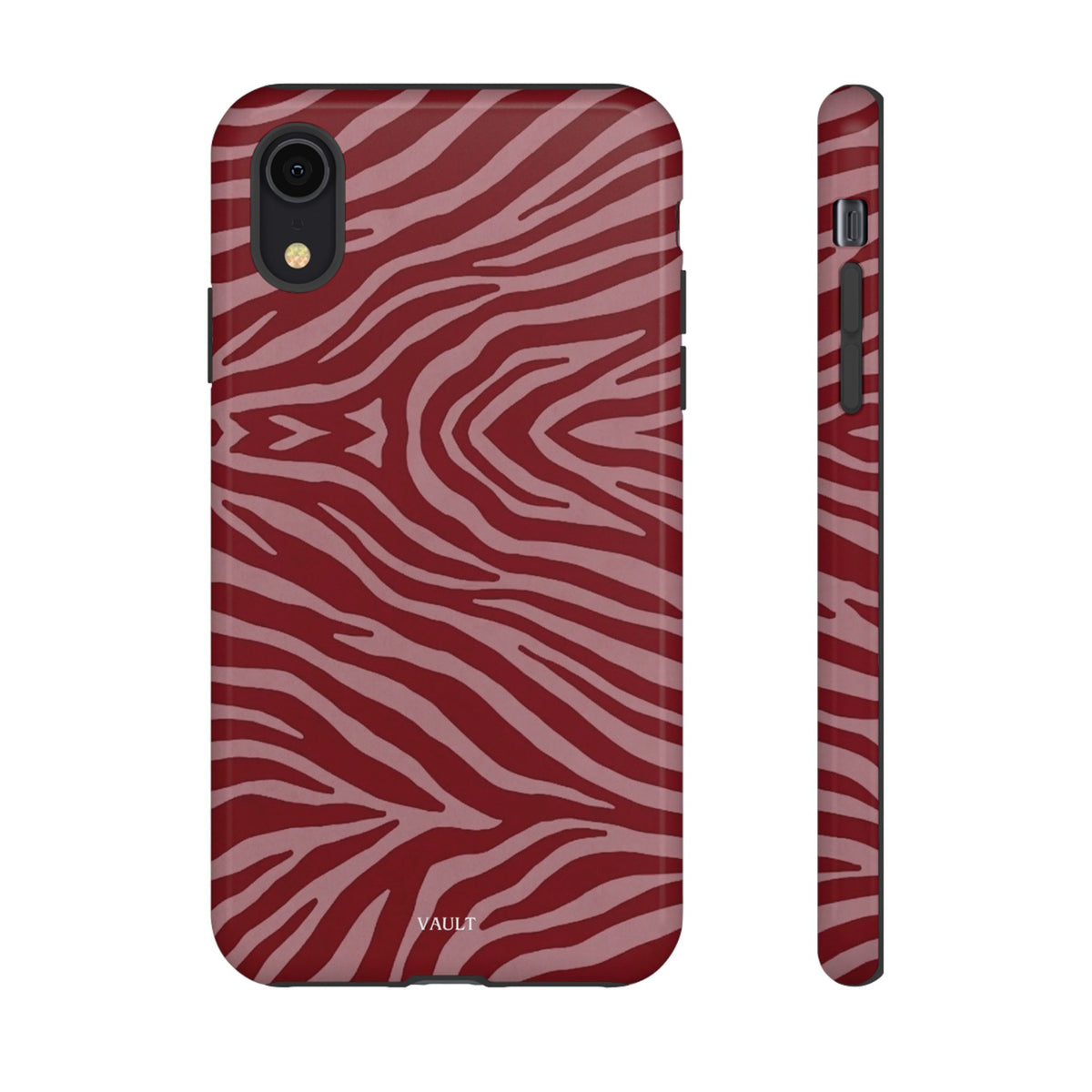 Red Zebra Print Tough Phone Case