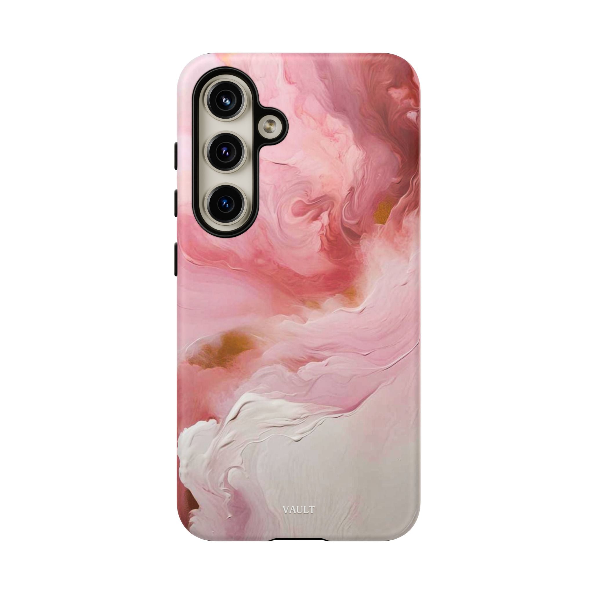 Pink Marble Tough Phone Case — Protective Artistic Phone Cover