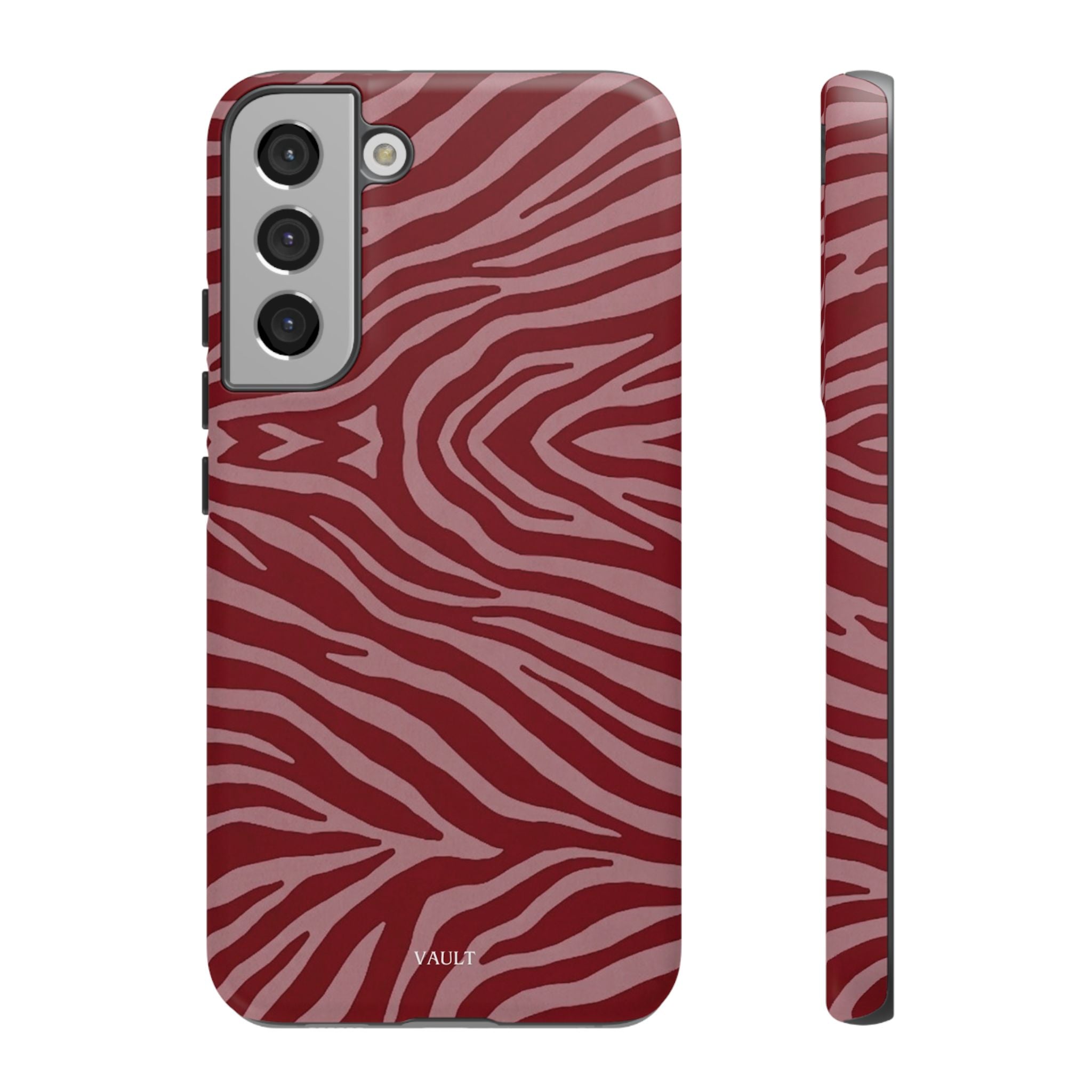 Red Zebra Print Tough Phone Case