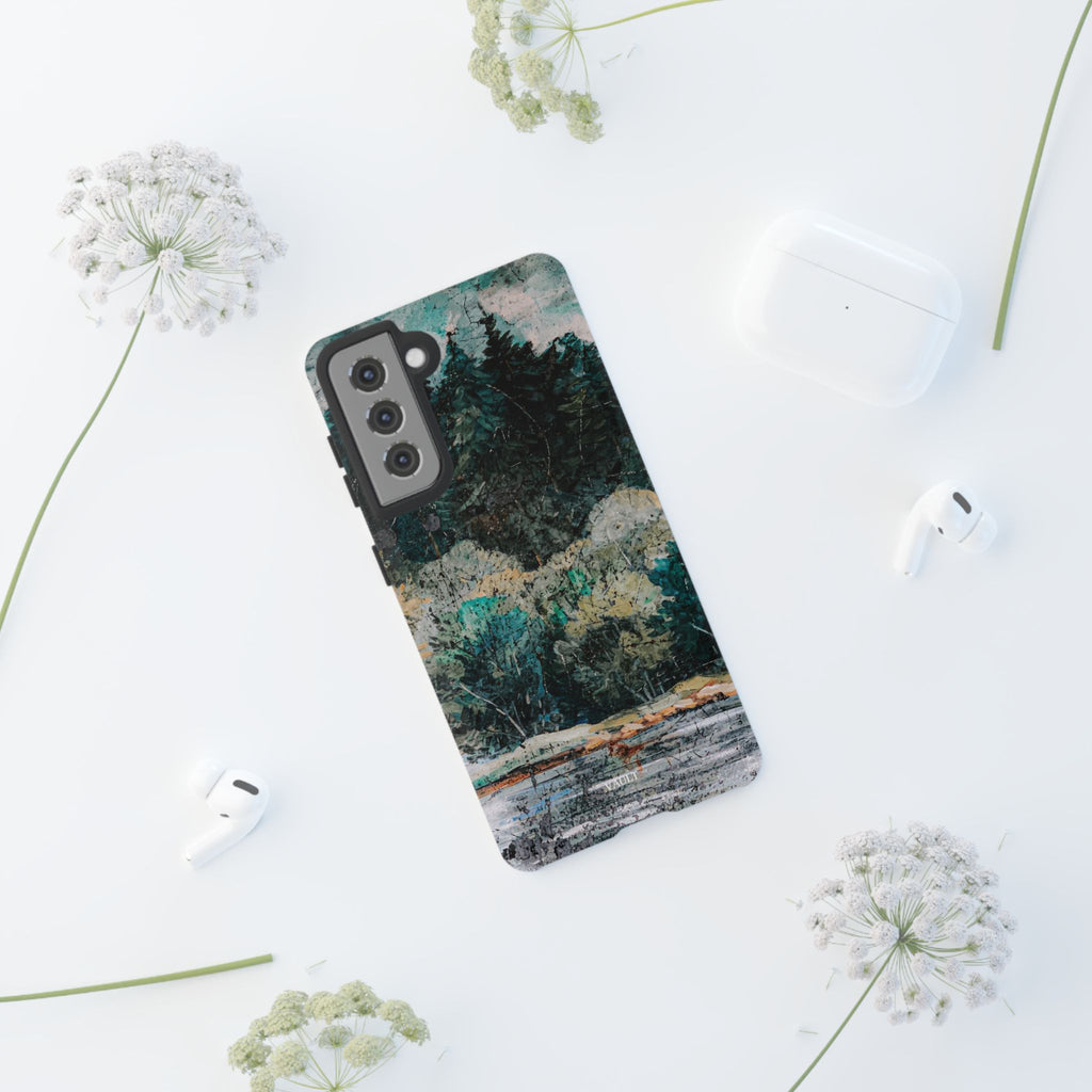 Phone Case - Moody Forest Landscape Protective Tough Case