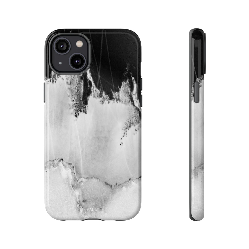 Marble Ink Tough Case — Black & White Abstract Phone Cover
