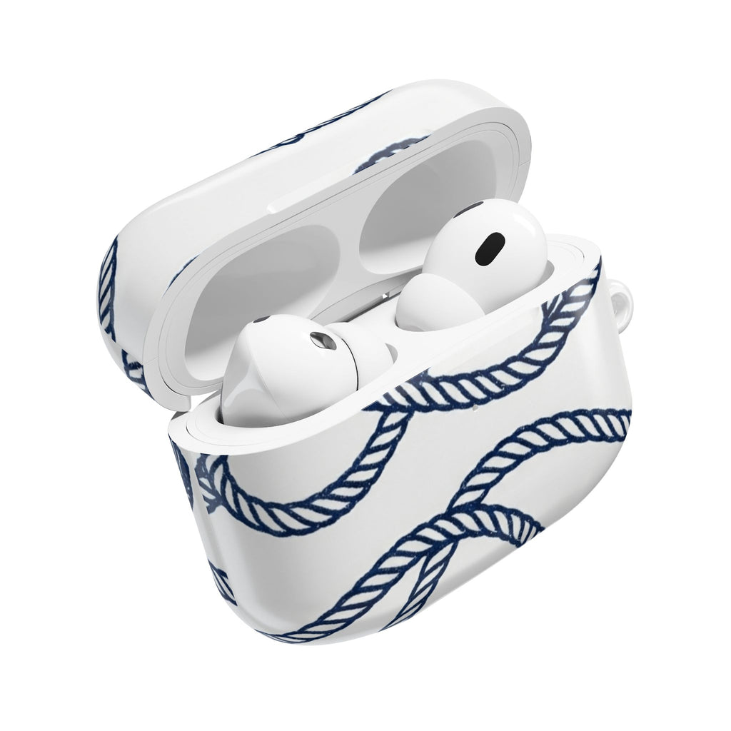 Nautical Rope AirPod Case – Blue Sailor Knot Protective Cover