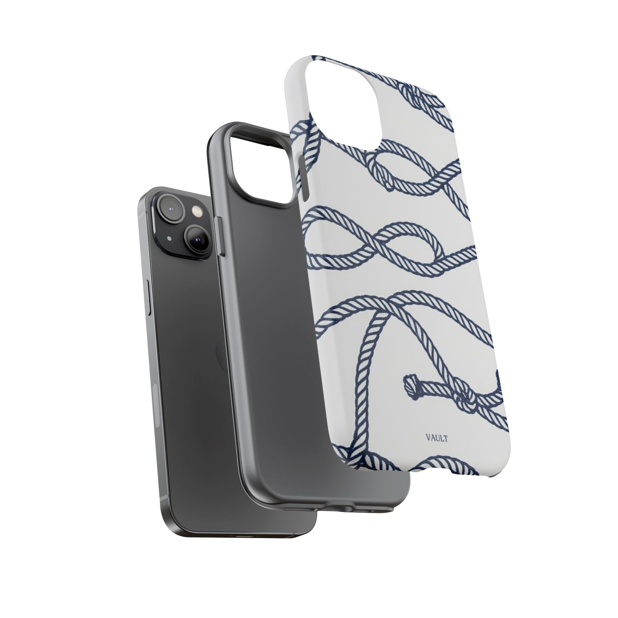 Nautical Rope Tough Case — Protective Phone Cover with Navy Knot Design