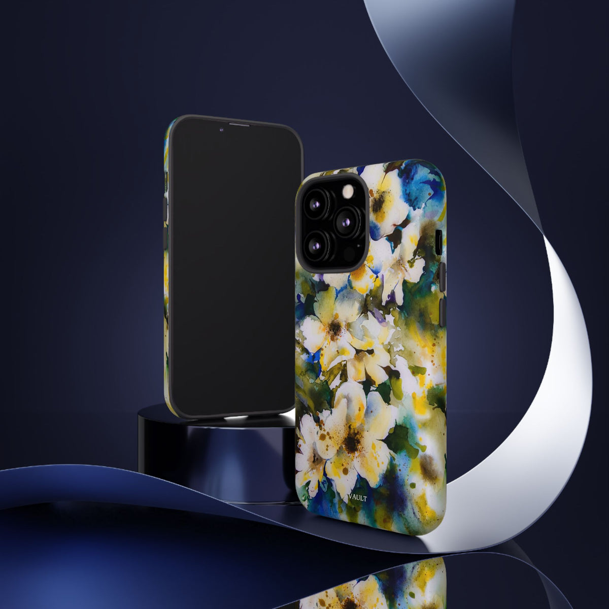Floral Watercolor Tough Case – Yellow White Blossom Phone Cover
