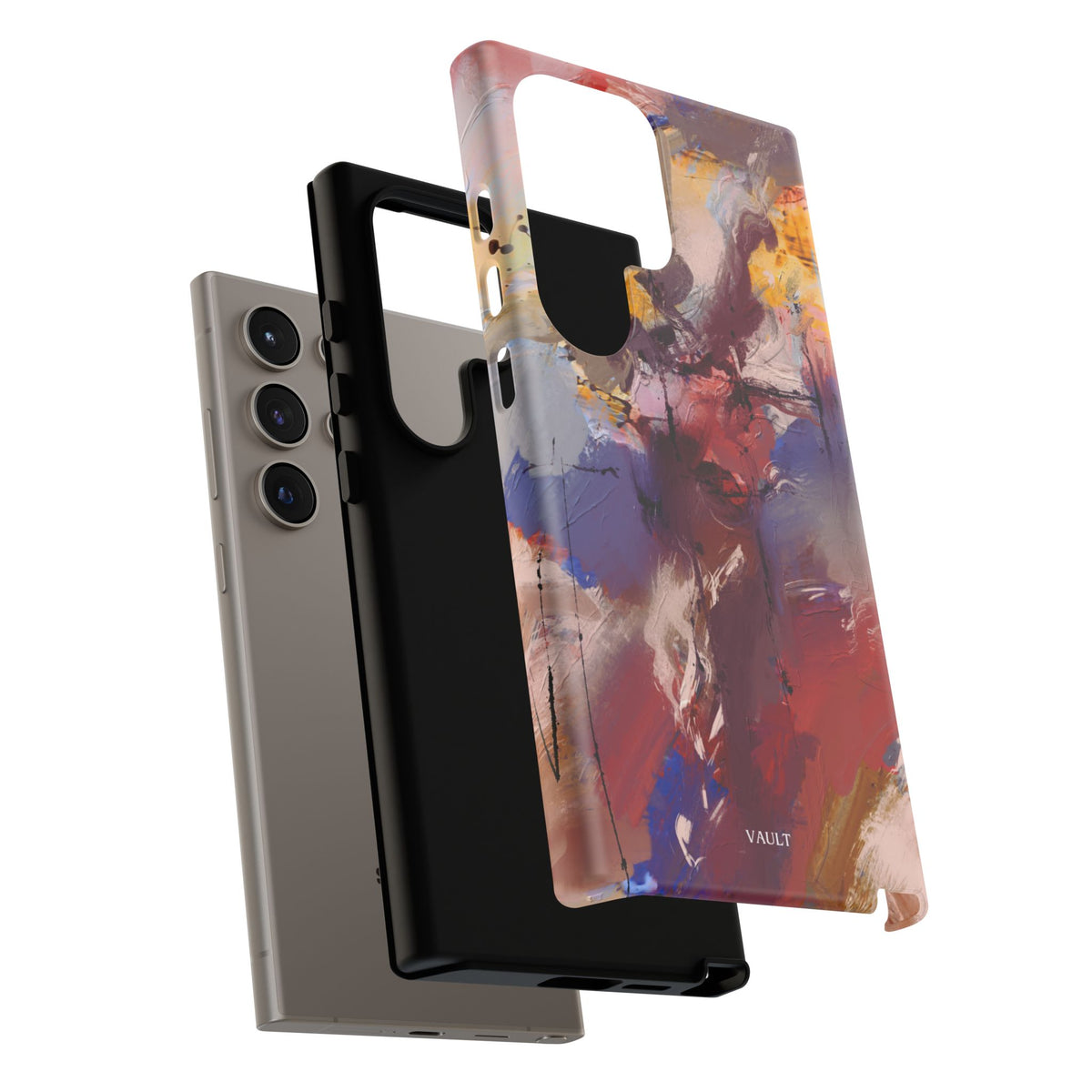 Abstract Brushstroke Tough Phone Case — Colorful Protective iPhone Cover