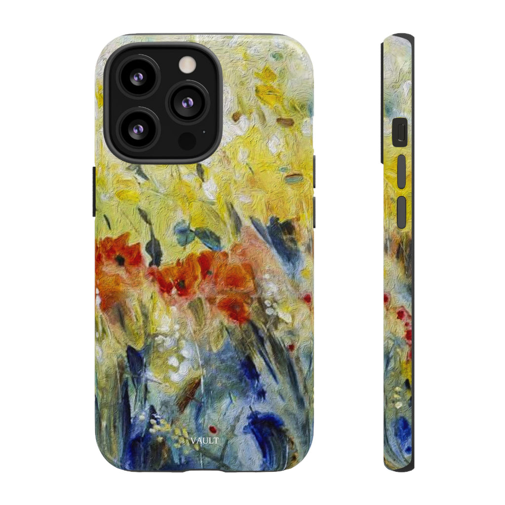 Floral Watercolor Phone Case — Yellow Garden Tough Cases