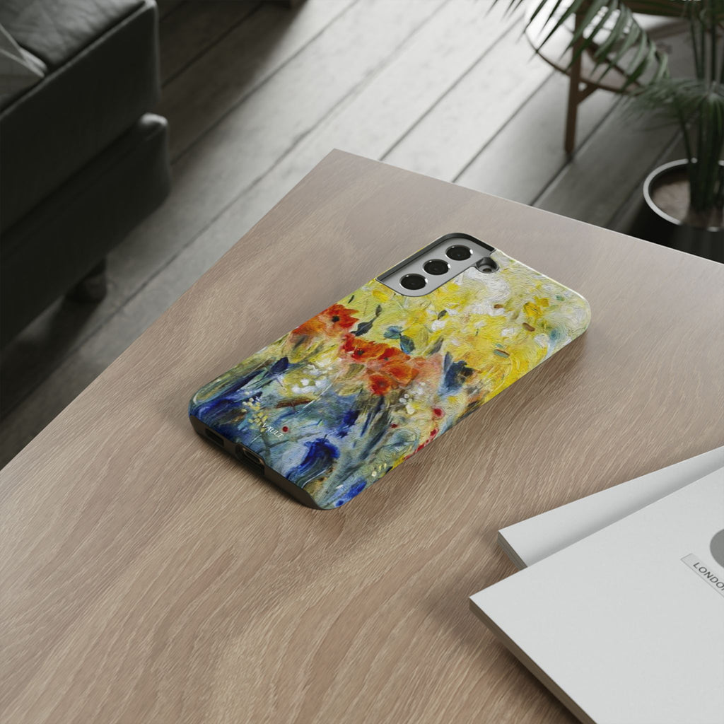 Floral Watercolor Phone Case — Yellow Garden Tough Cases