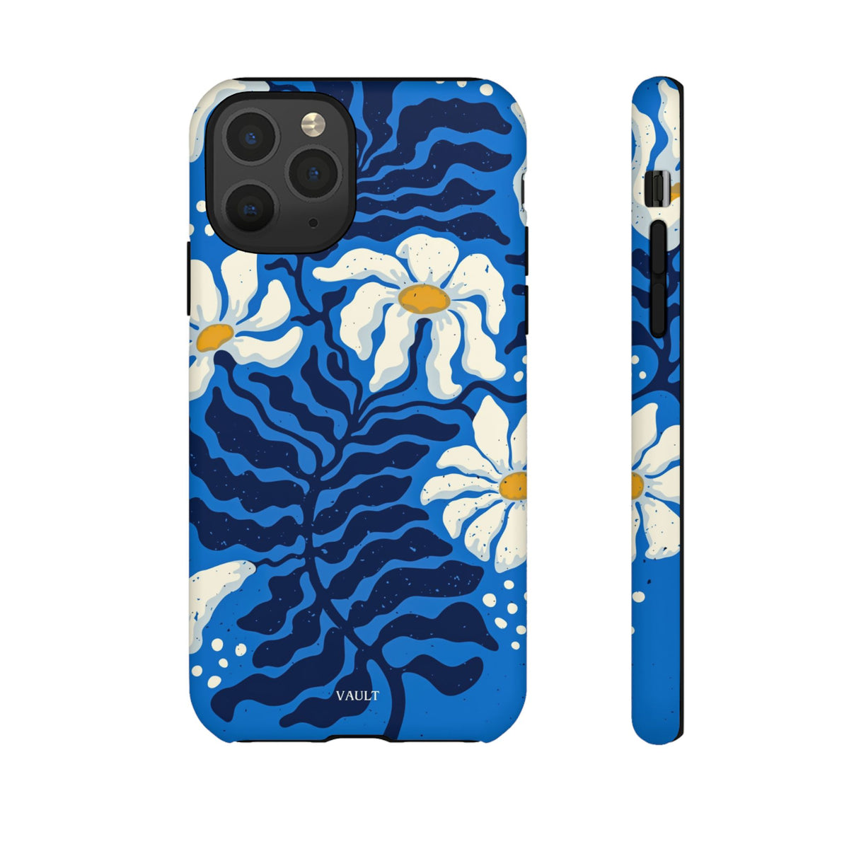 Blue Daisy Tough Phone Case — Floral Protective Phone Cover