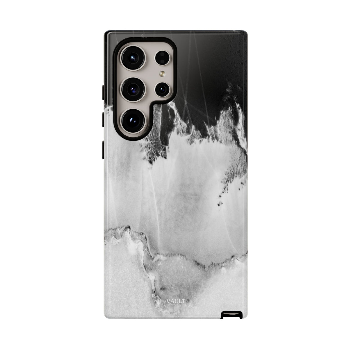 Marble Ink Tough Case — Black & White Abstract Phone Cover