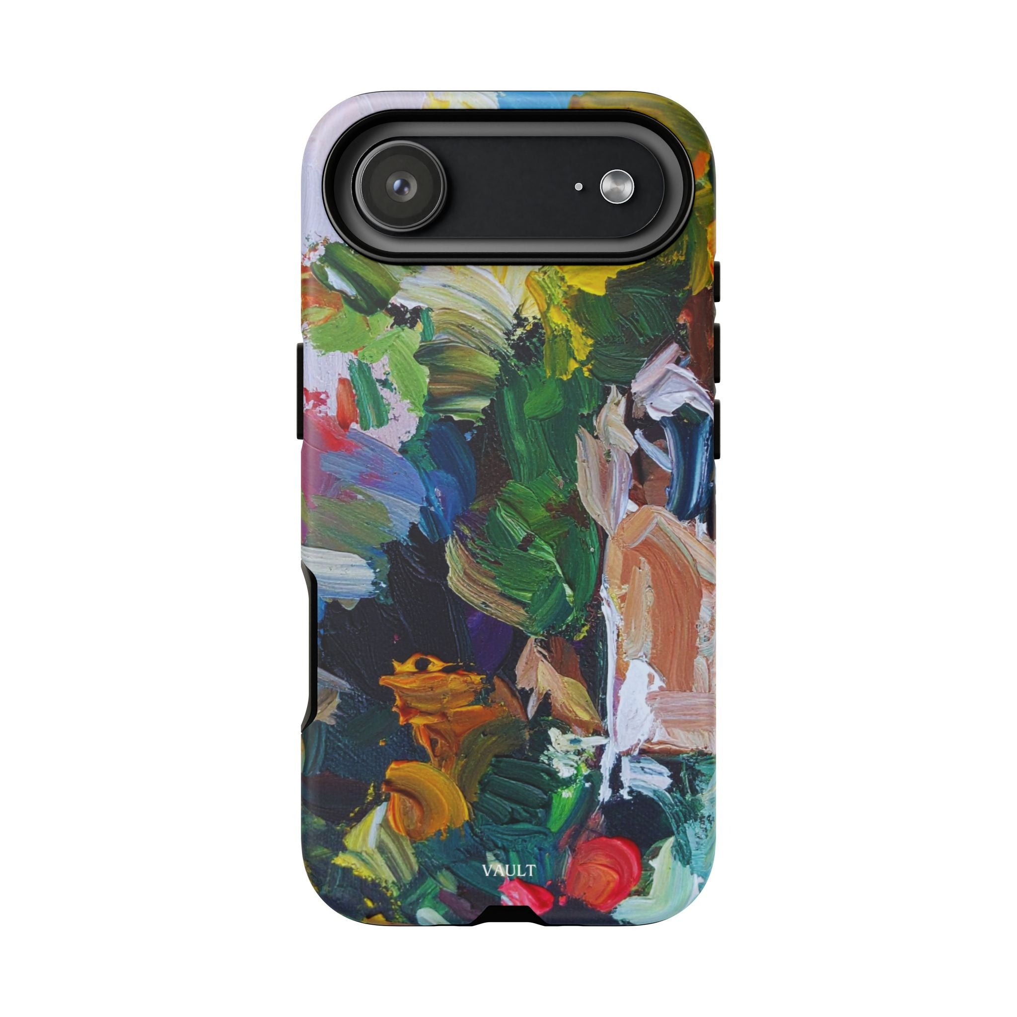 Abstract Paint Brushstroke Phone Case — Colorful Artistic Tough Case