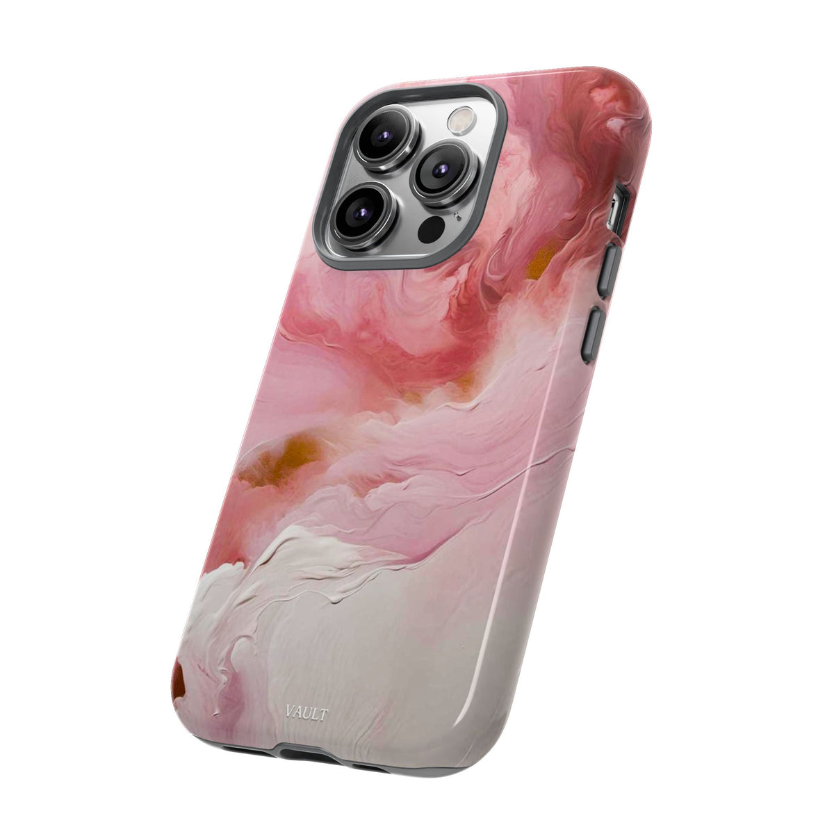 Pink Marble Tough Phone Case — Protective Artistic Phone Cover