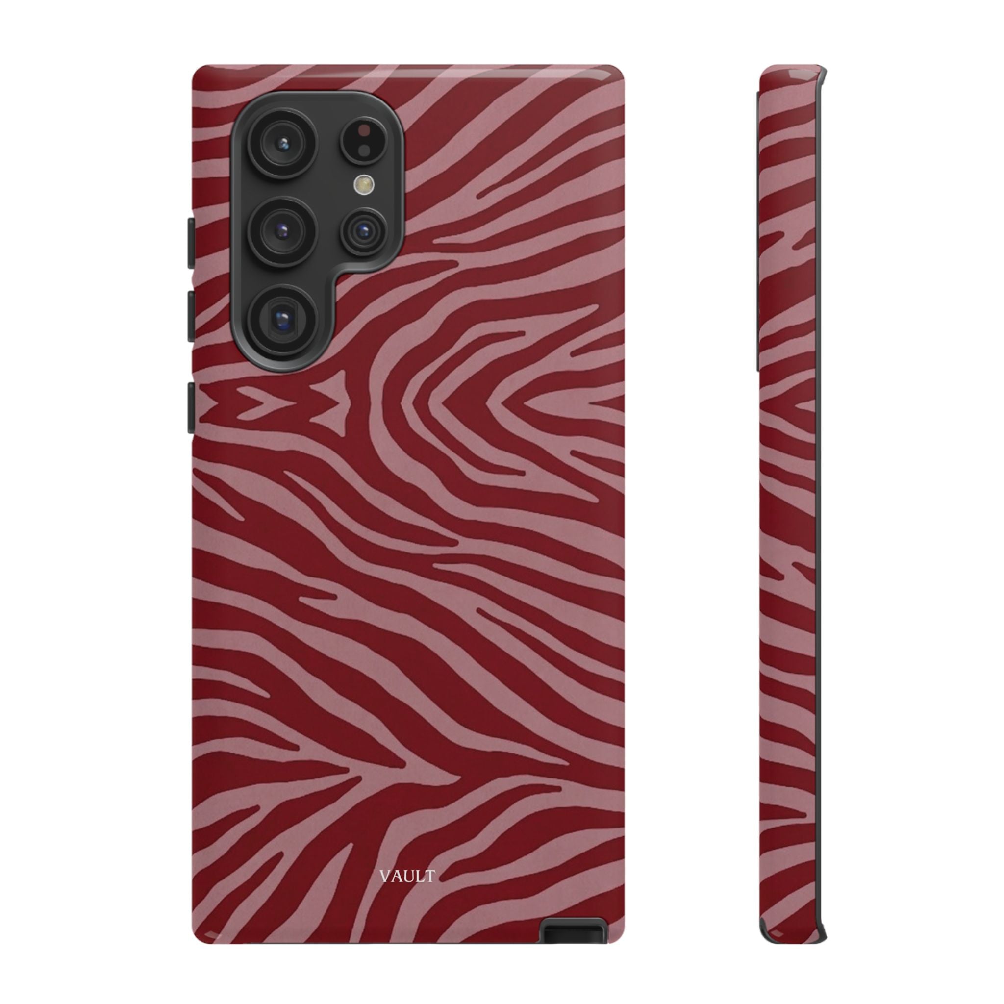 Red Zebra Print Tough Phone Case