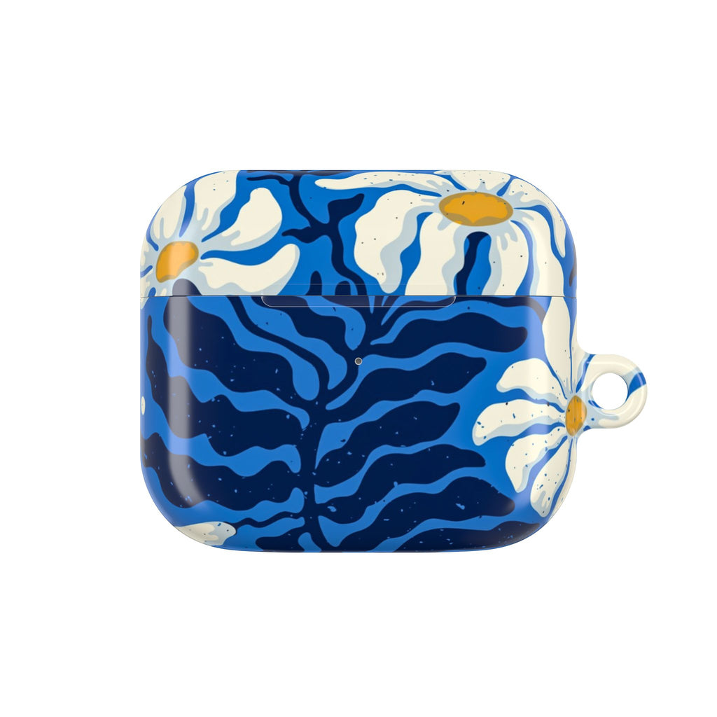 Blue Floral Daisy AirPod Case