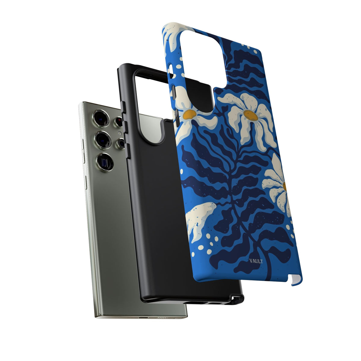 Blue Daisy Tough Phone Case — Floral Protective Phone Cover