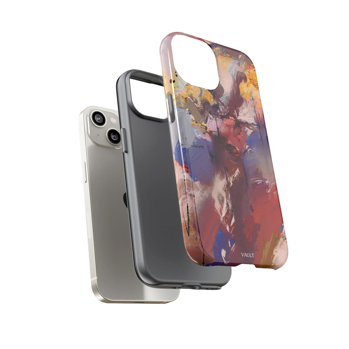 Abstract Brushstroke Tough Phone Case — Colorful Protective iPhone Cover