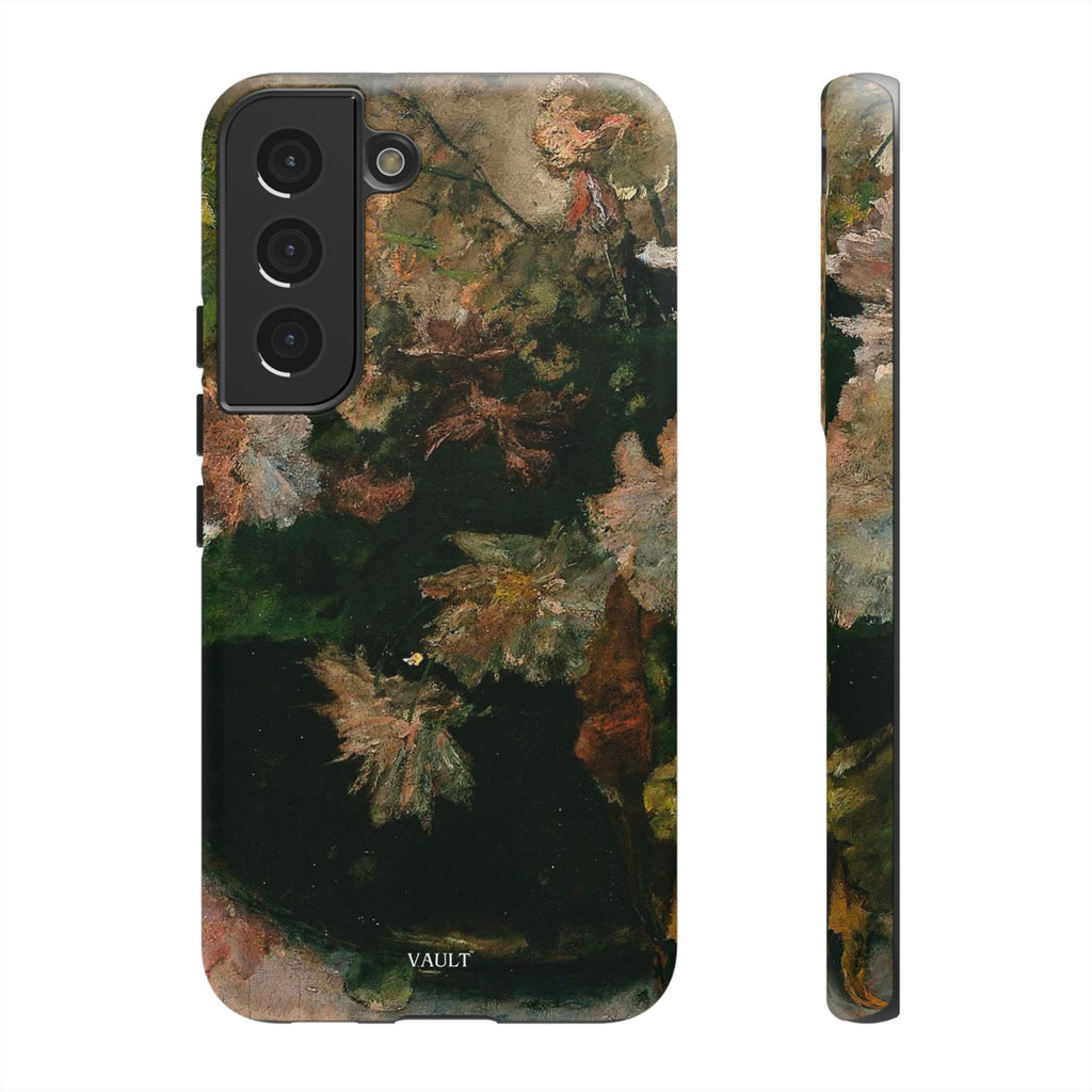 Floral Painterly Tough Phone Case — Vintage Autumn Leaves Phone Cover