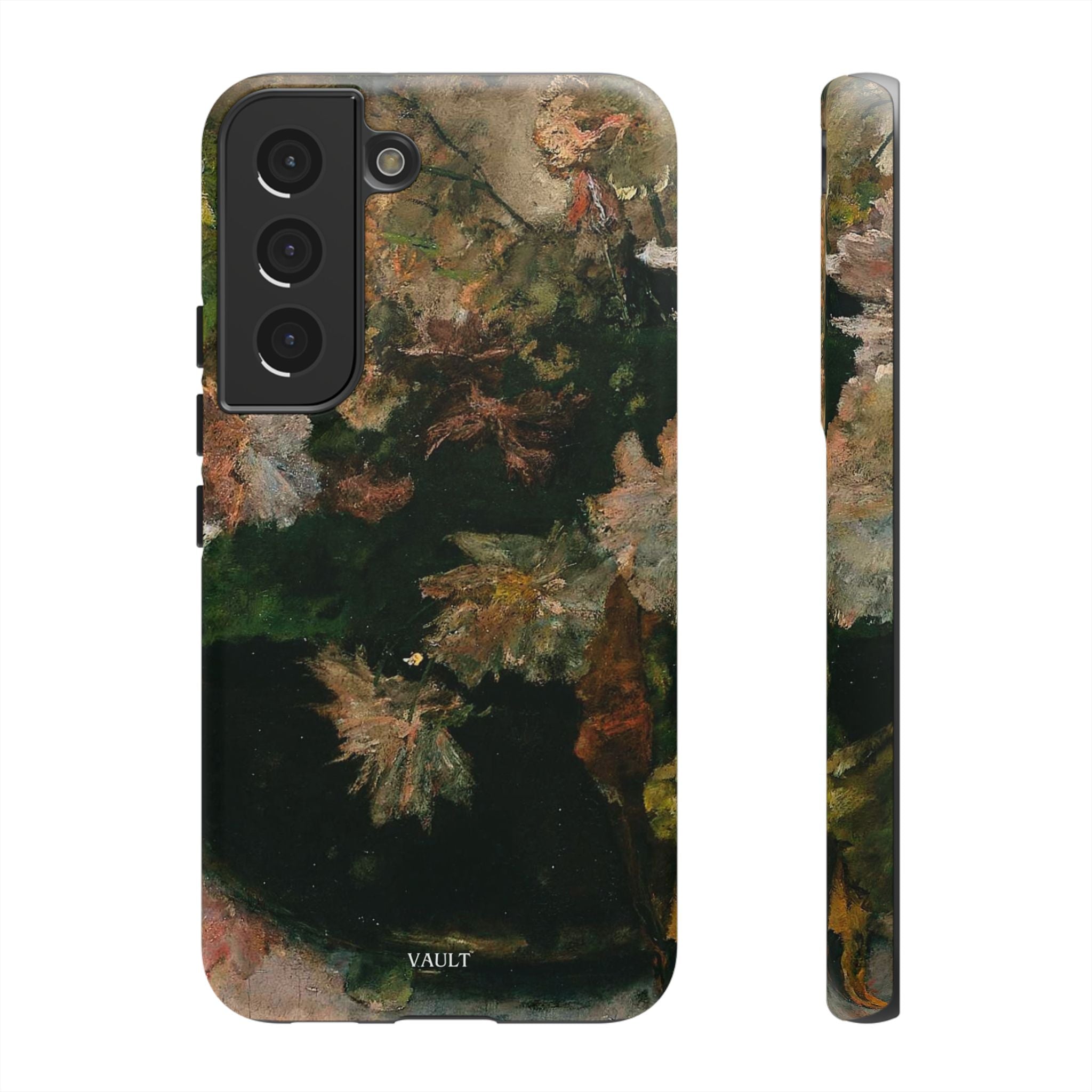 Floral Painterly Tough Phone Case — Vintage Autumn Leaves Phone Cover