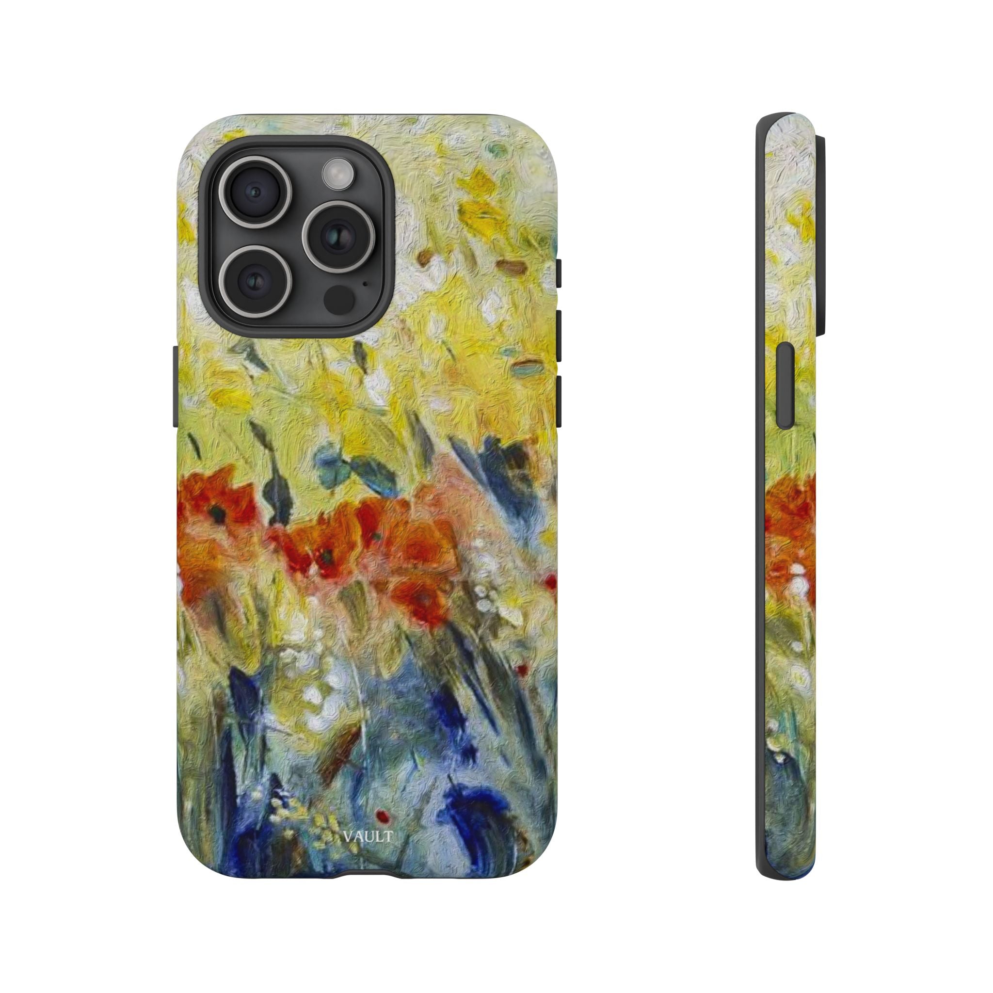 Floral Watercolor Phone Case — Yellow Garden Tough Cases
