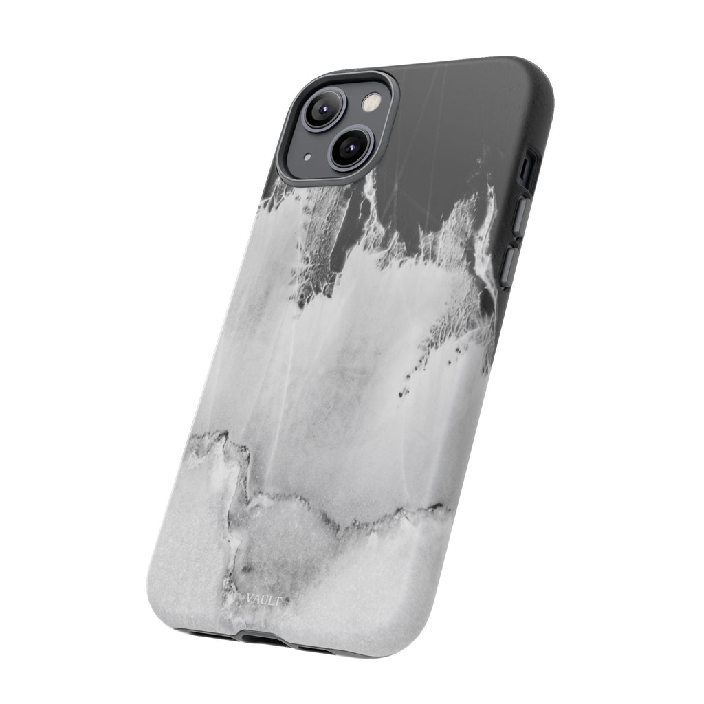 Marble Ink Tough Case — Black & White Abstract Phone Cover