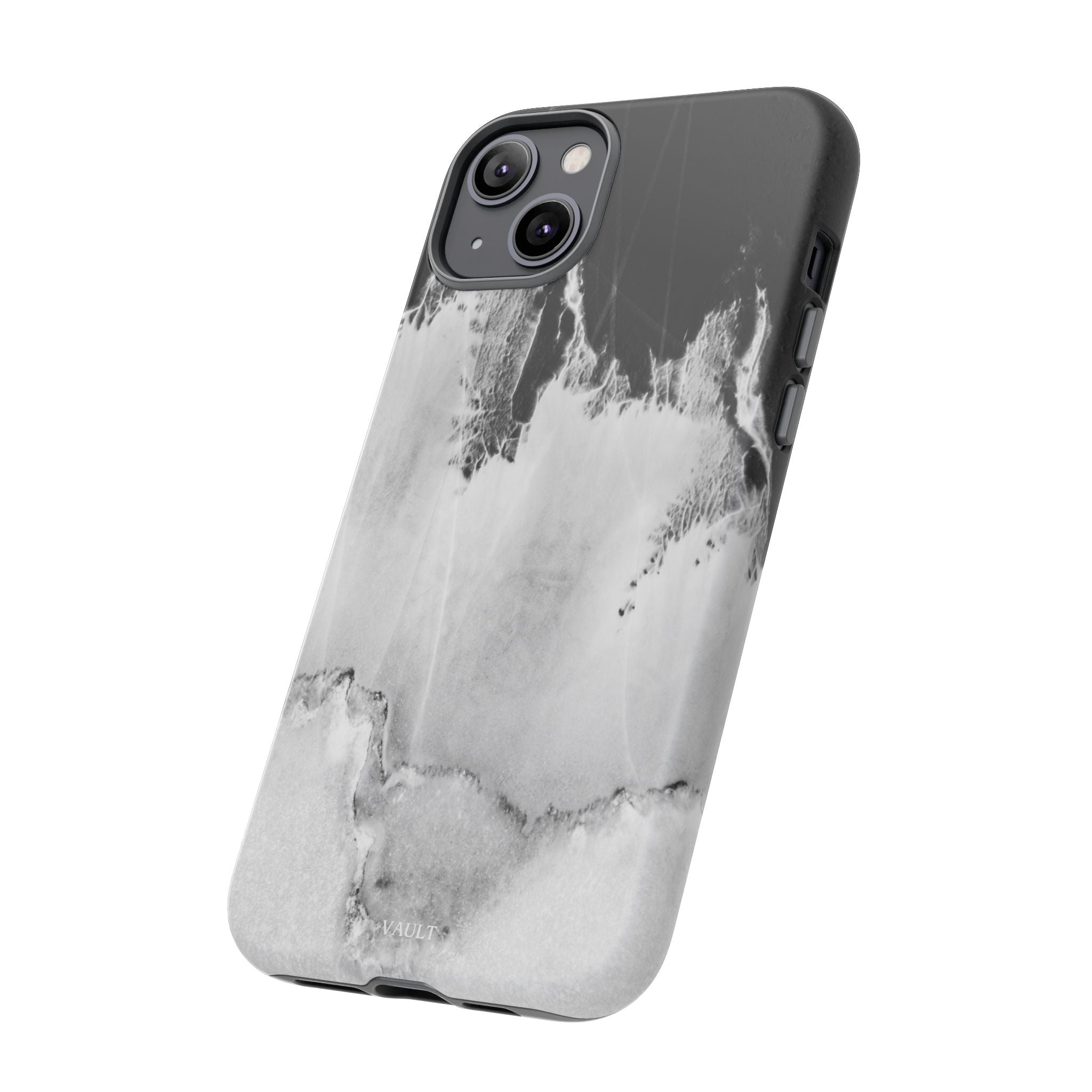 Marble Ink Tough Case — Black & White Abstract Phone Cover
